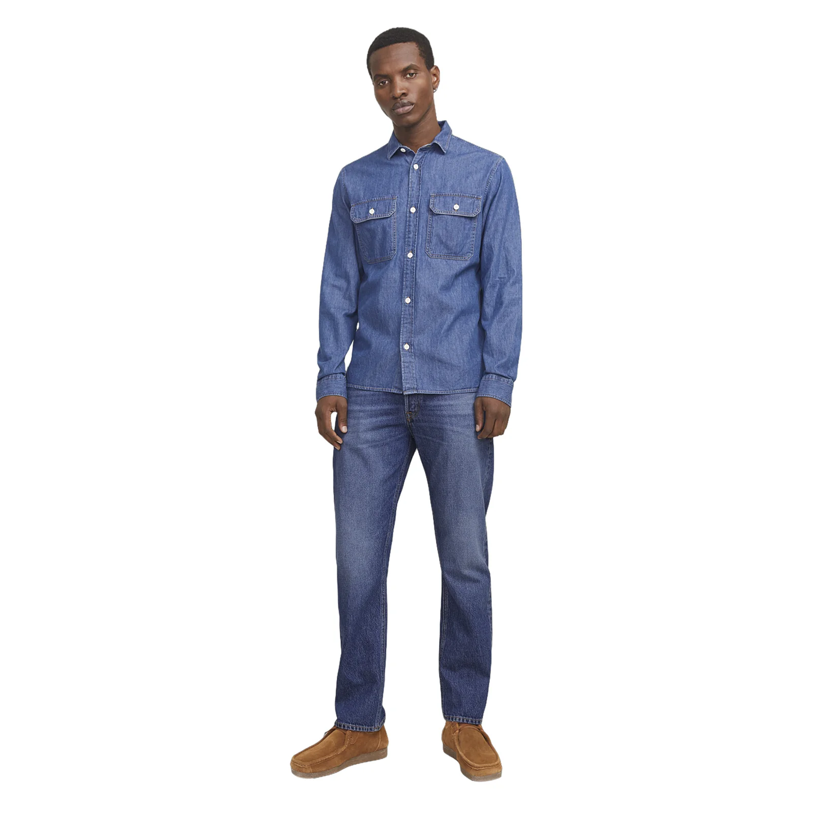Jack & Jones Mens Chris Original SBD 632 Relaxed Fit Jeans - Image 3