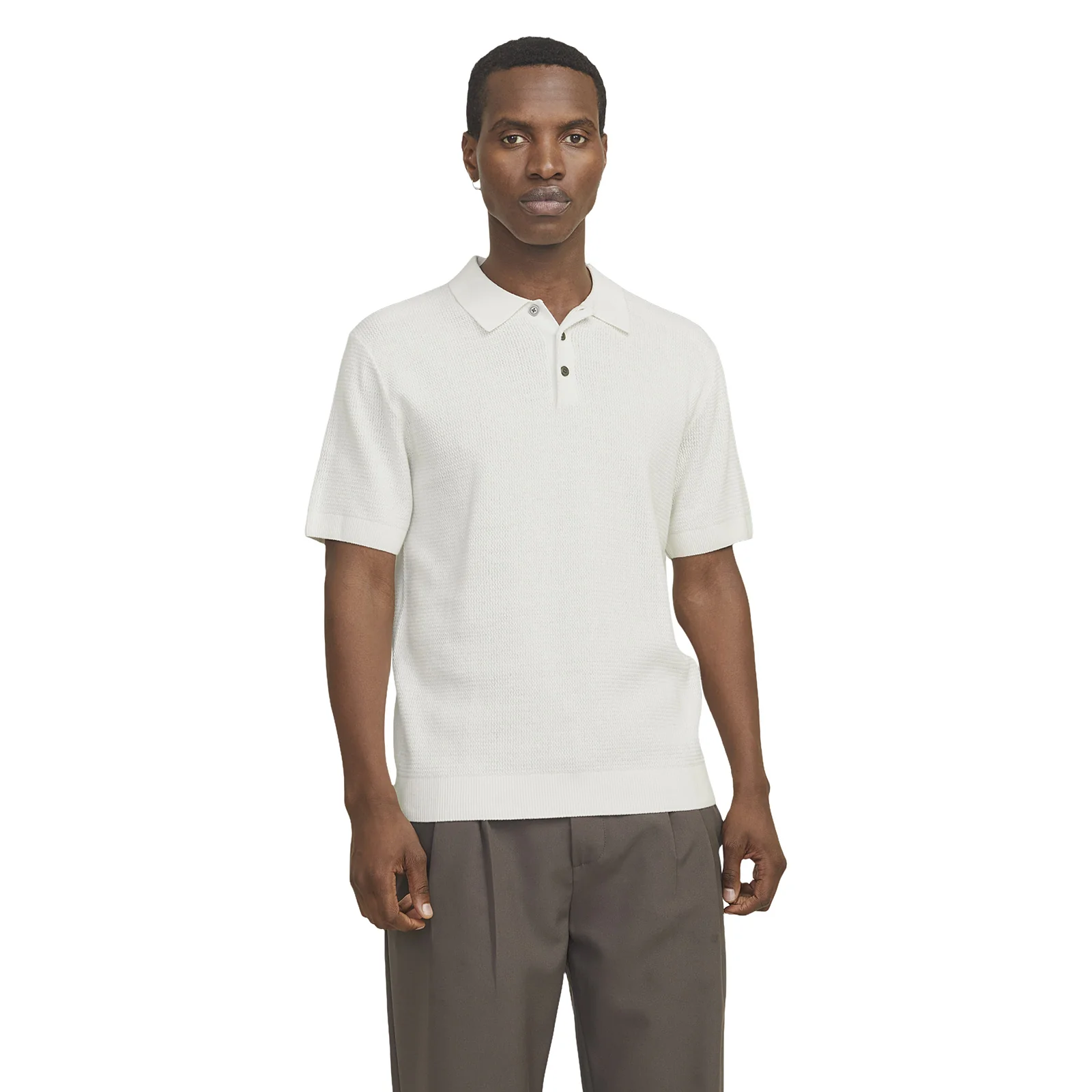 Jack & Jones Mens Cooper Knit Short Sleeve Polo Shirt - Image 2