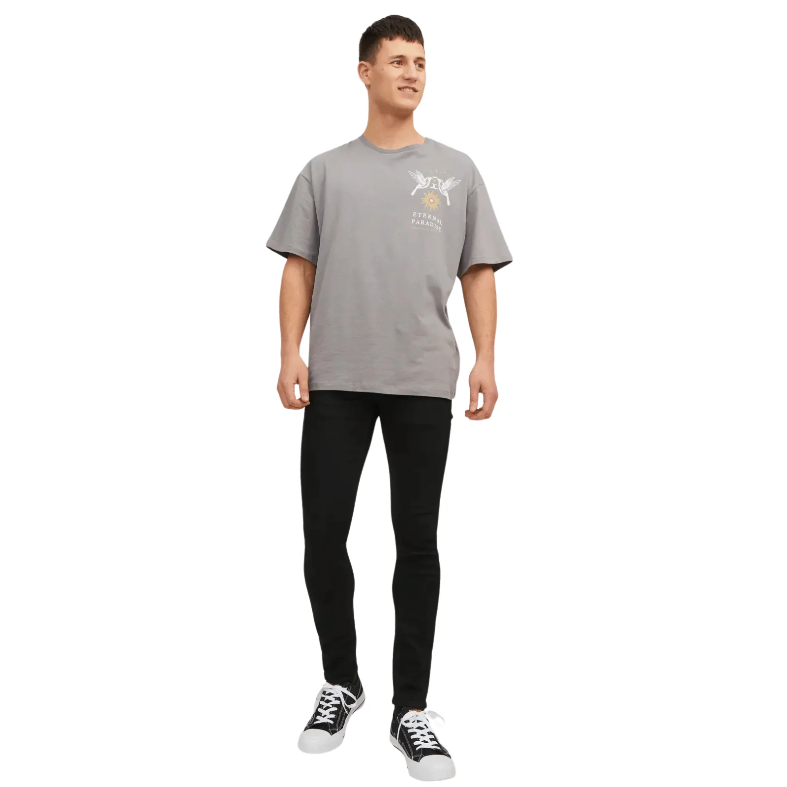 Jack & Jones Mens Liam Original AKM 773 Skinny Fit Jeans - Image 3