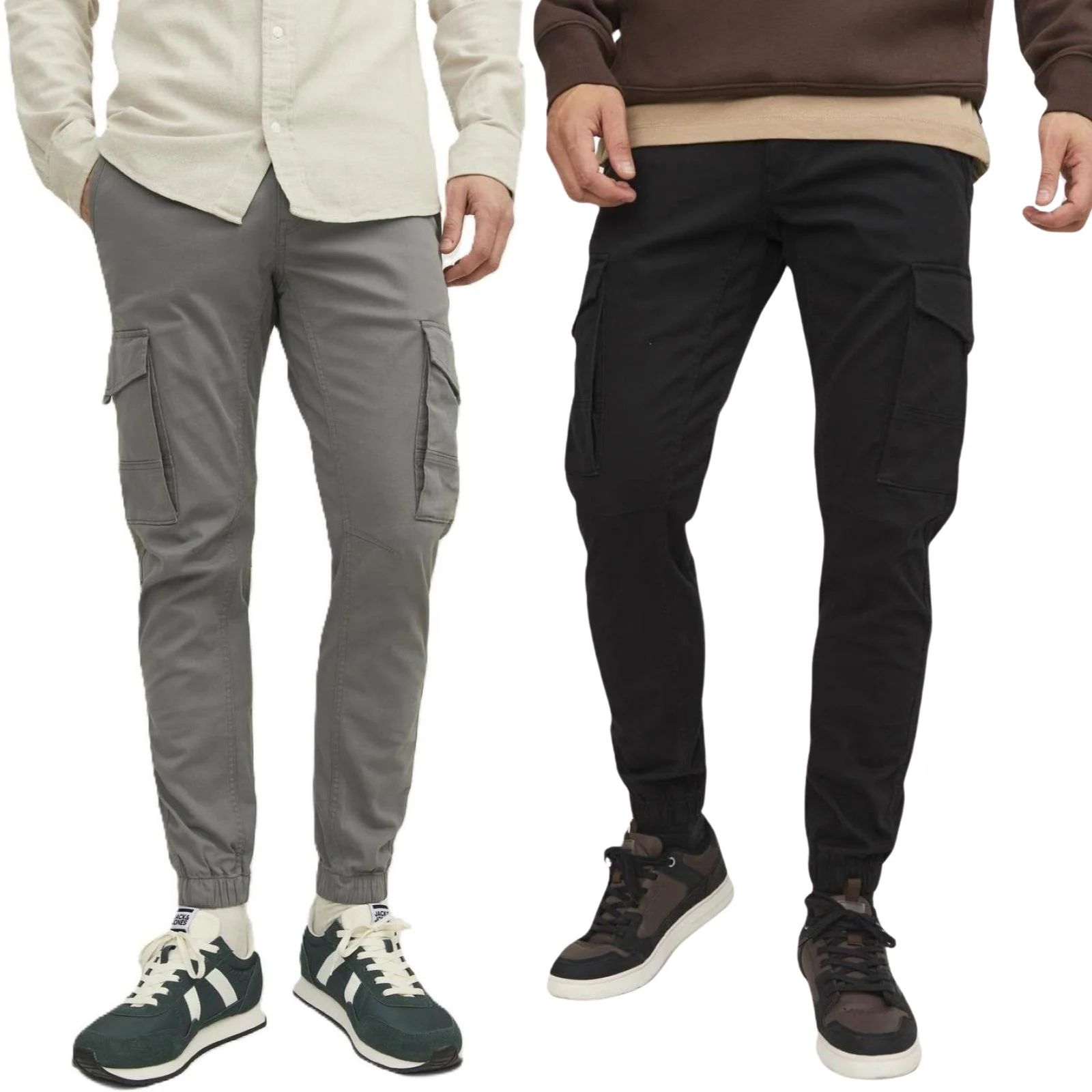Jack & Jones Mens Paul Flake Slim Fit Cargos
