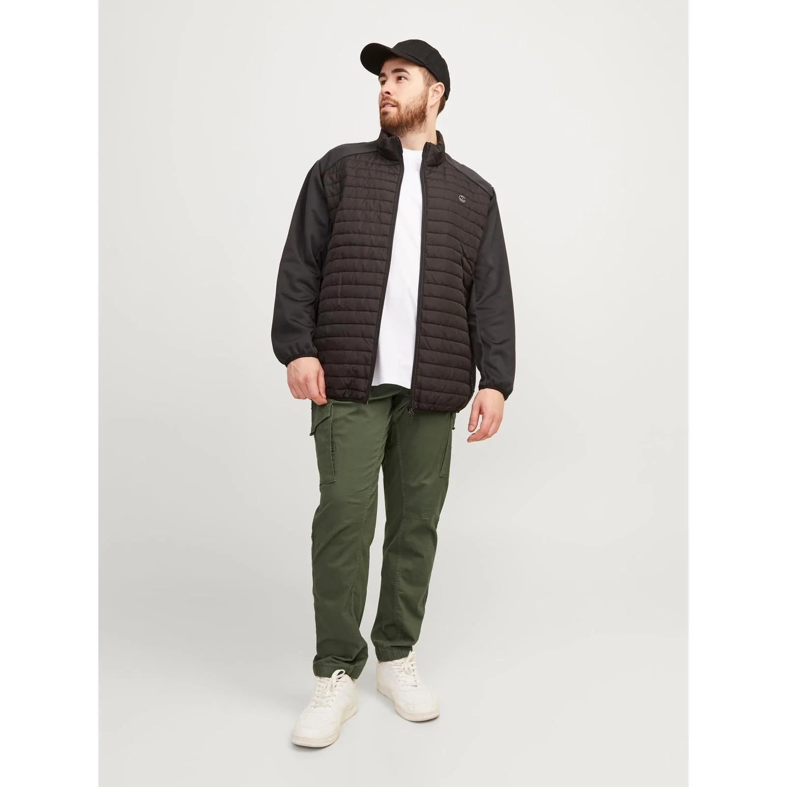 Jack & Jones Mens Paul Big & Tall Slim Tapered Fit Cargo Pants - Image 5