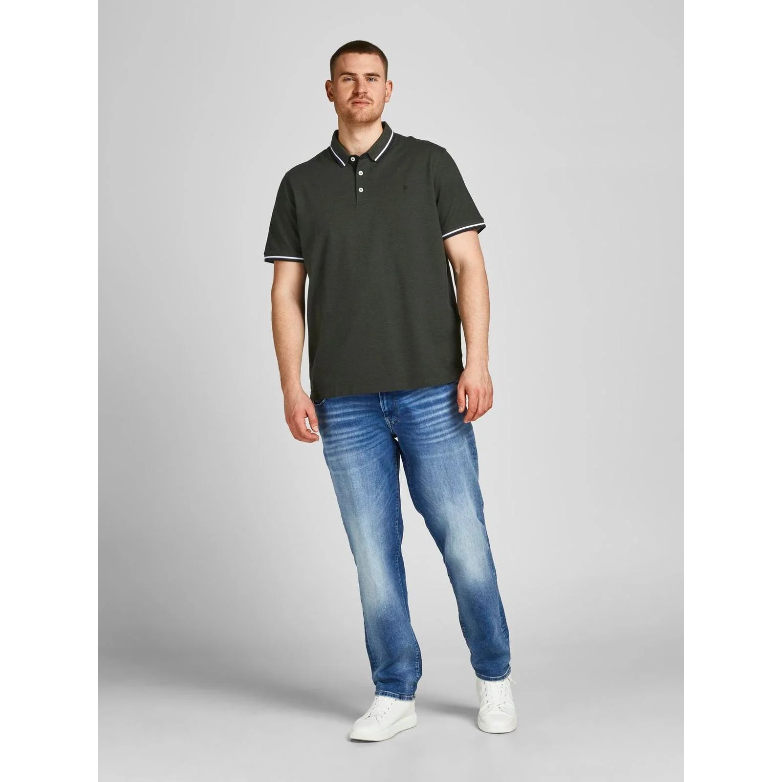 Jack & Jones Mens Paulos Big & Tall Short Sleeve Polo Shirt - Image 16