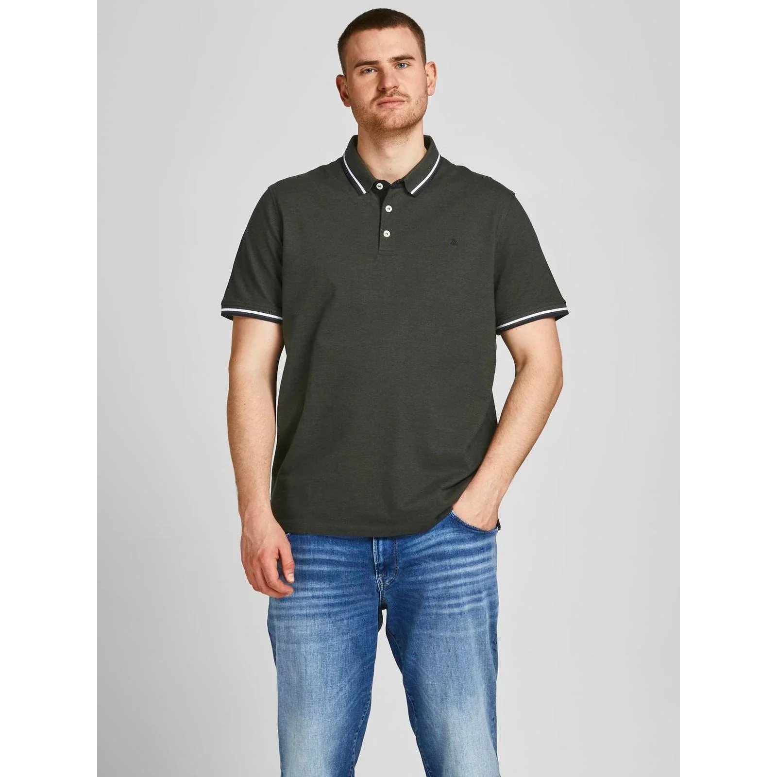 Jack & Jones Mens Paulos Big & Tall Short Sleeve Polo Shirt - Image 24