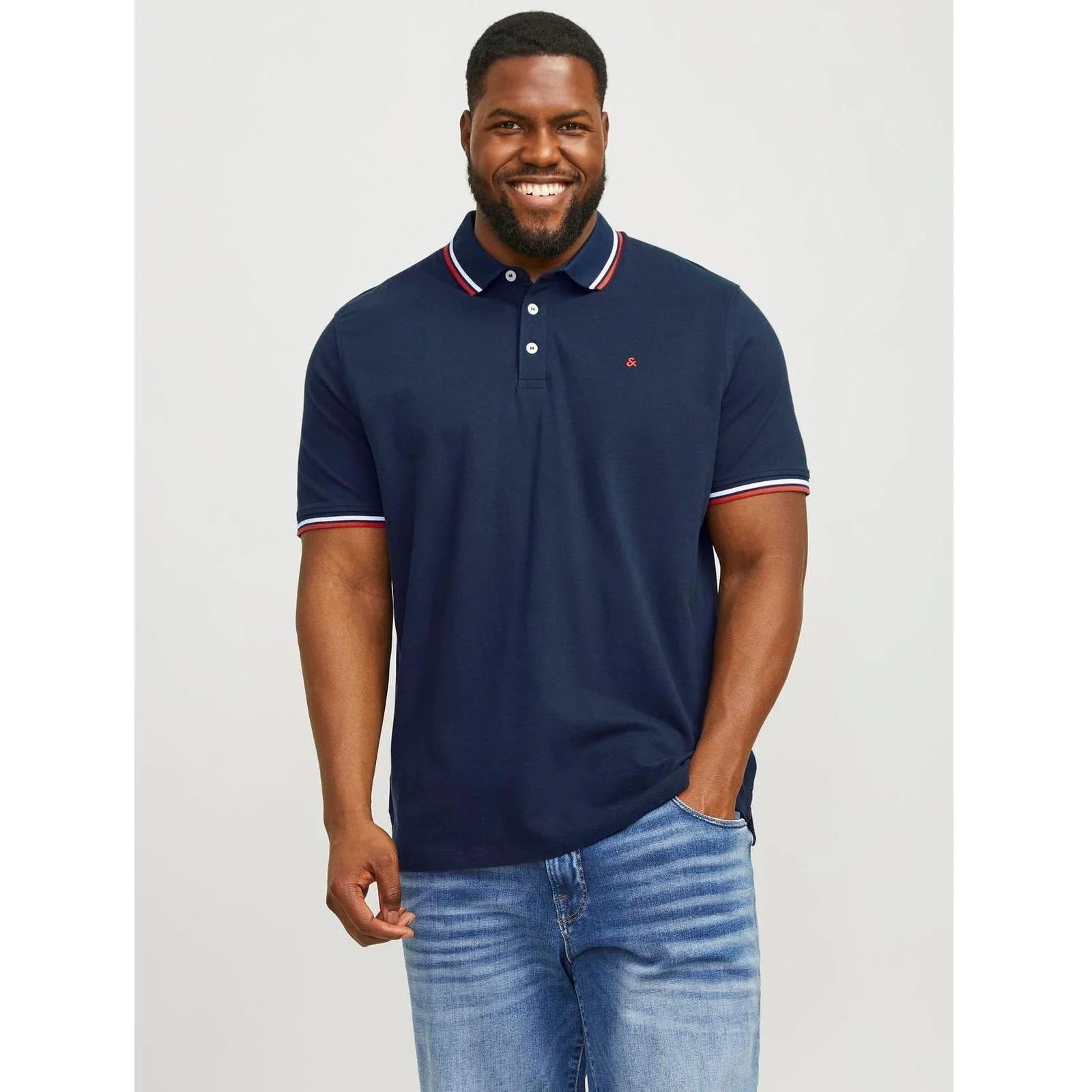Jack & Jones Mens Paulos Big & Tall Short Sleeve Polo Shirt - Image 25