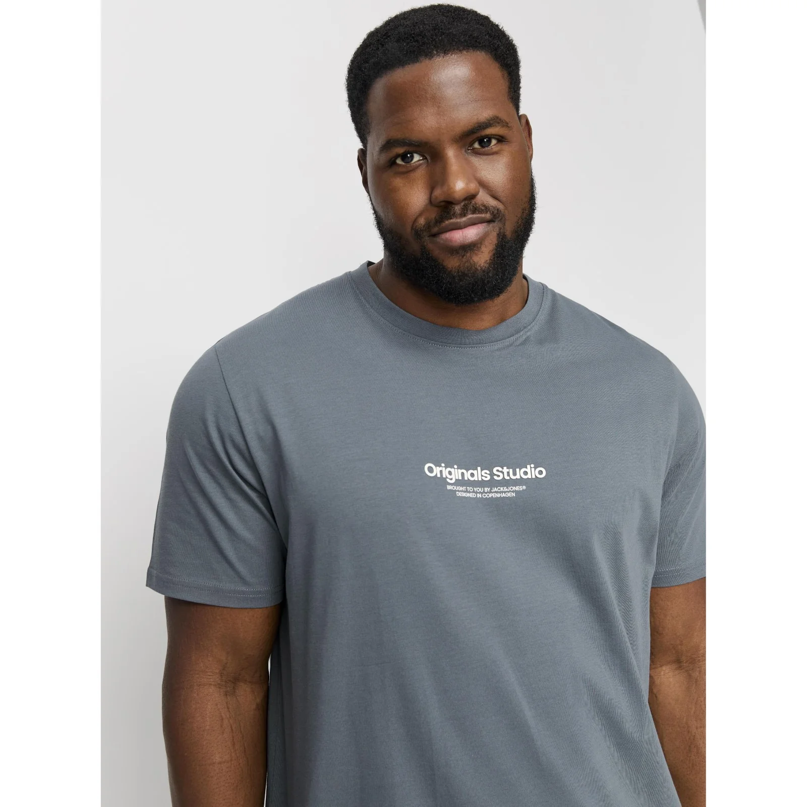 Jack & Jones Mens Vesterbro Crew Neck Big & Tall Short Sleeve T-Shirt - Image 16