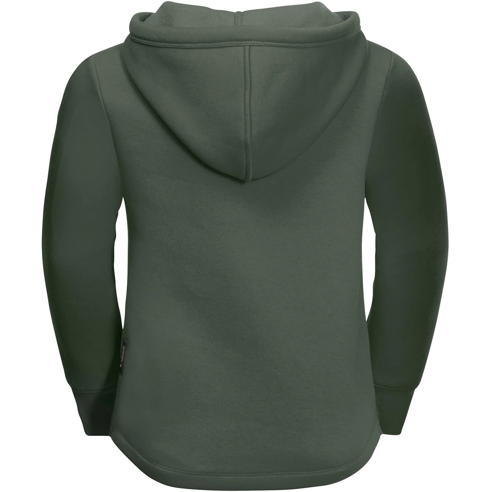 Jack Wolfskin Kids Brand Cotton Pullover Hoodie - Thyme Green - Image 2