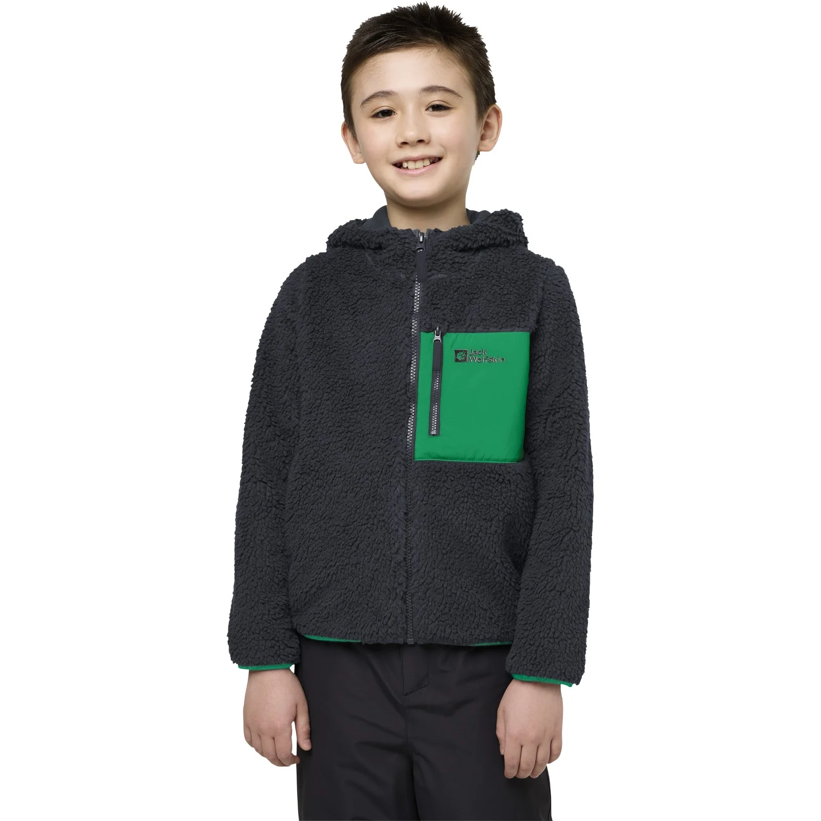 Jack Wolfskin Kids Ice Curl Hood Full Zip Fleece - Image 6