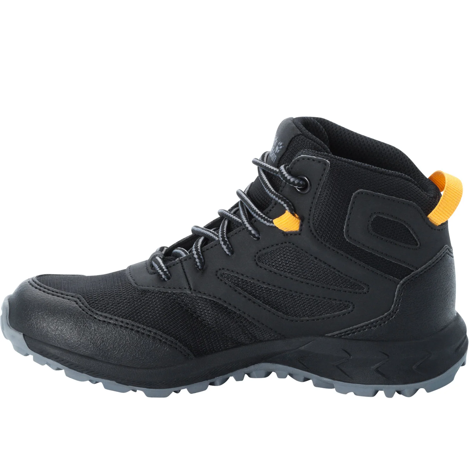 Jack Wolfskin Kids Woodland Waterproof Texapore Walking Boots - Black - Image 2