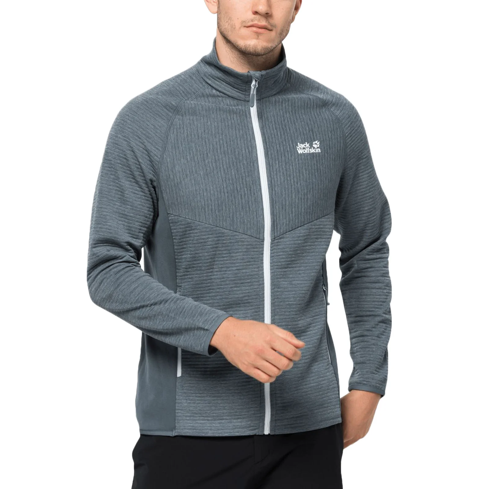 Jack Wolfskin Mens Active Tongari Mid Layer Fleece Jacket - Image 4