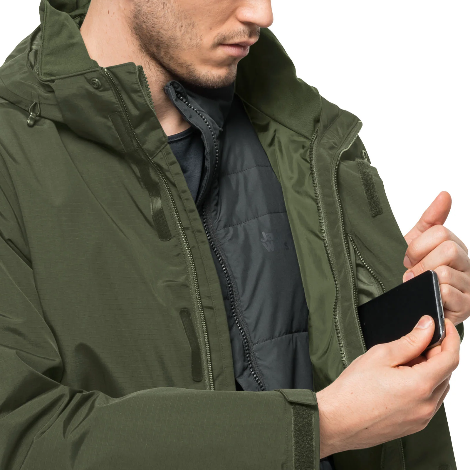 Jack Wolfskin Mens Bergland 3in1 Waterproof Insulated Jacket - Image 24