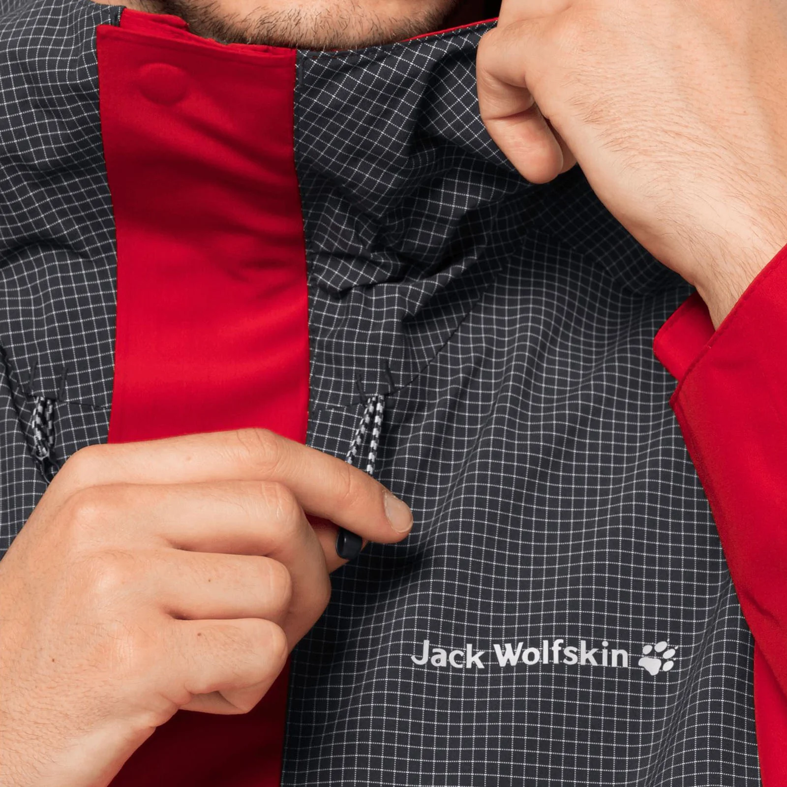 Jack Wolfskin Mens DNA Block Waterproof Walking Jacket - Image 6