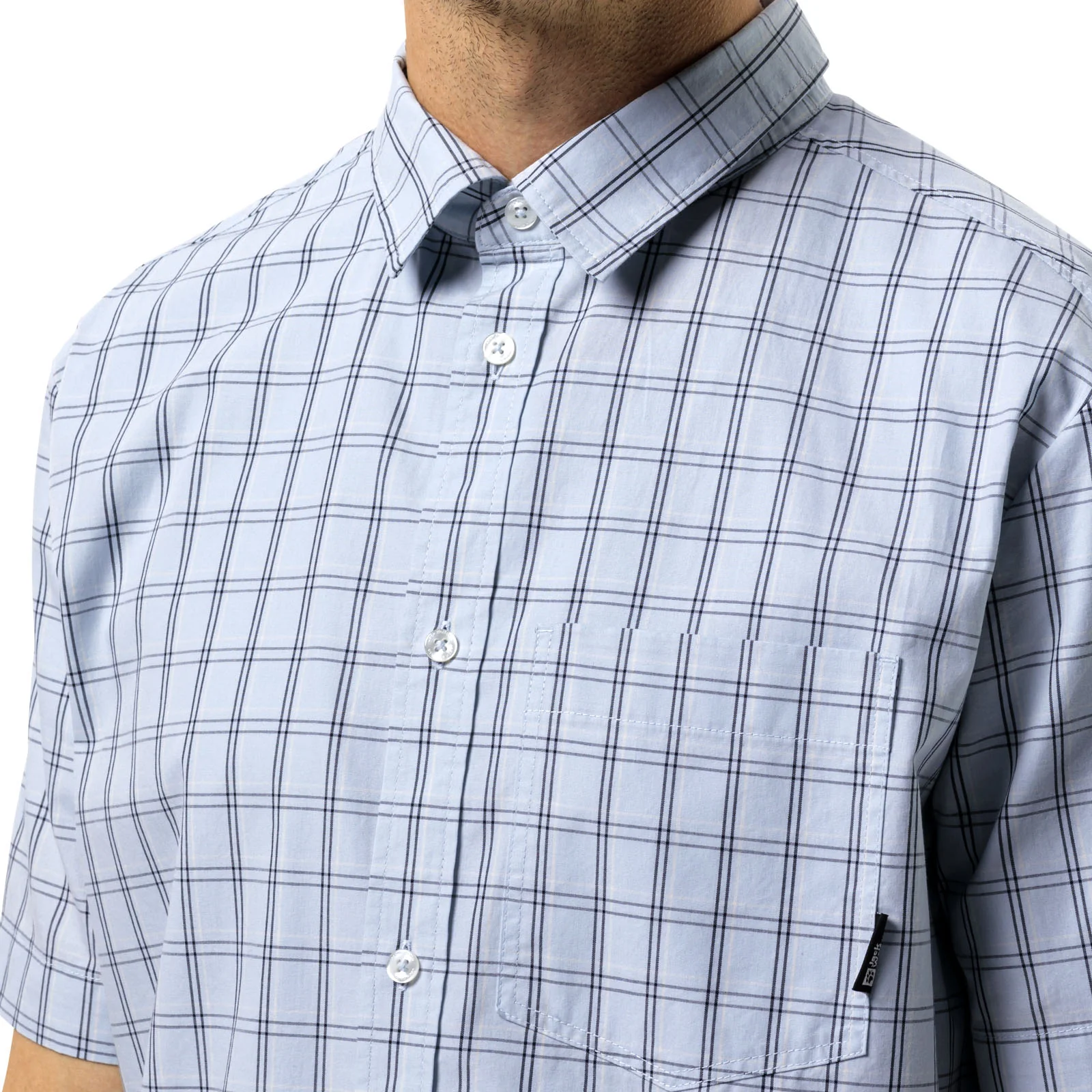 Jack Wolfskin Mens Hot Springs Short Sleeve Check Shirt - Image 7