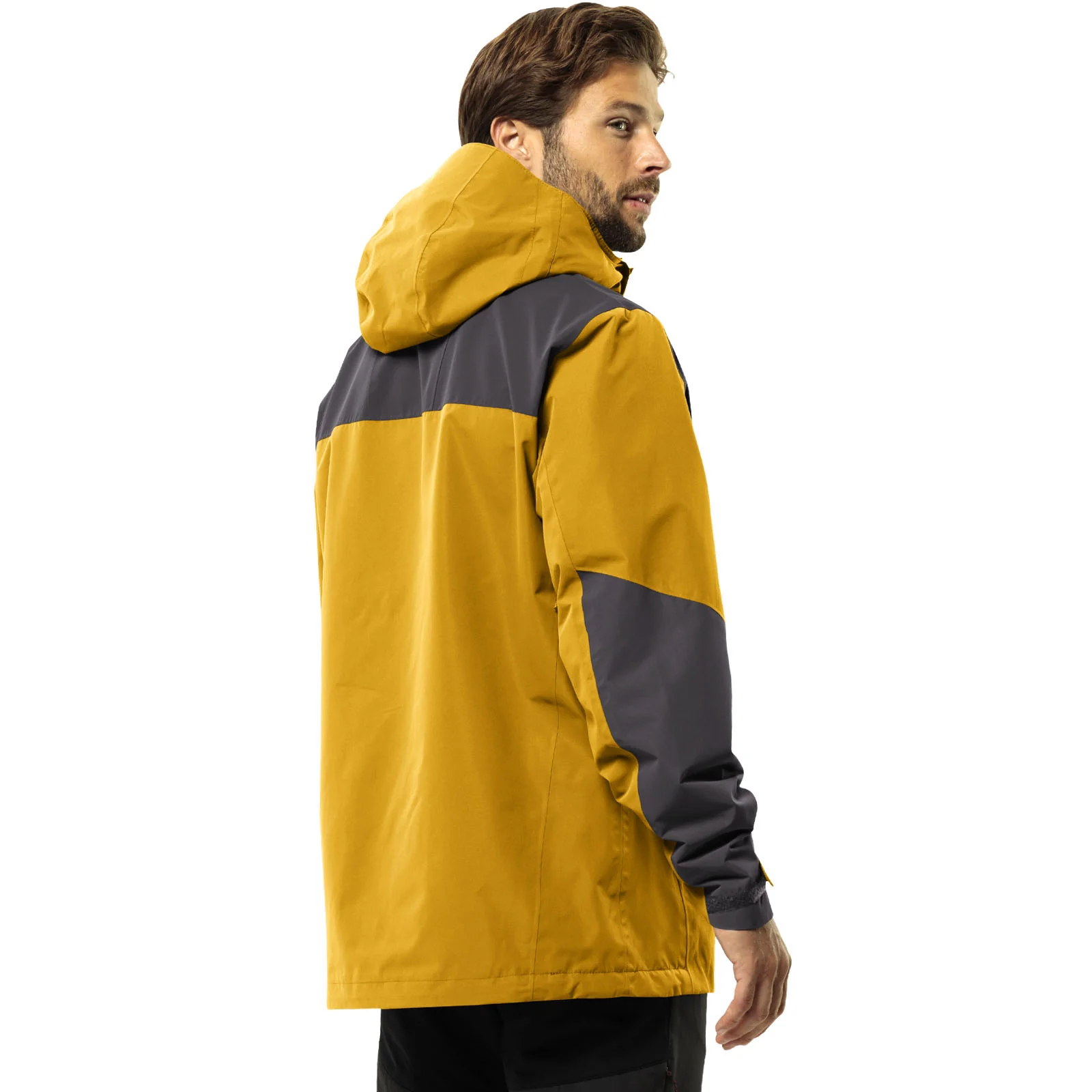 Jack Wolfskin Mens Jasper 2L Waterproof Walking Jacket - Curry - Image 2