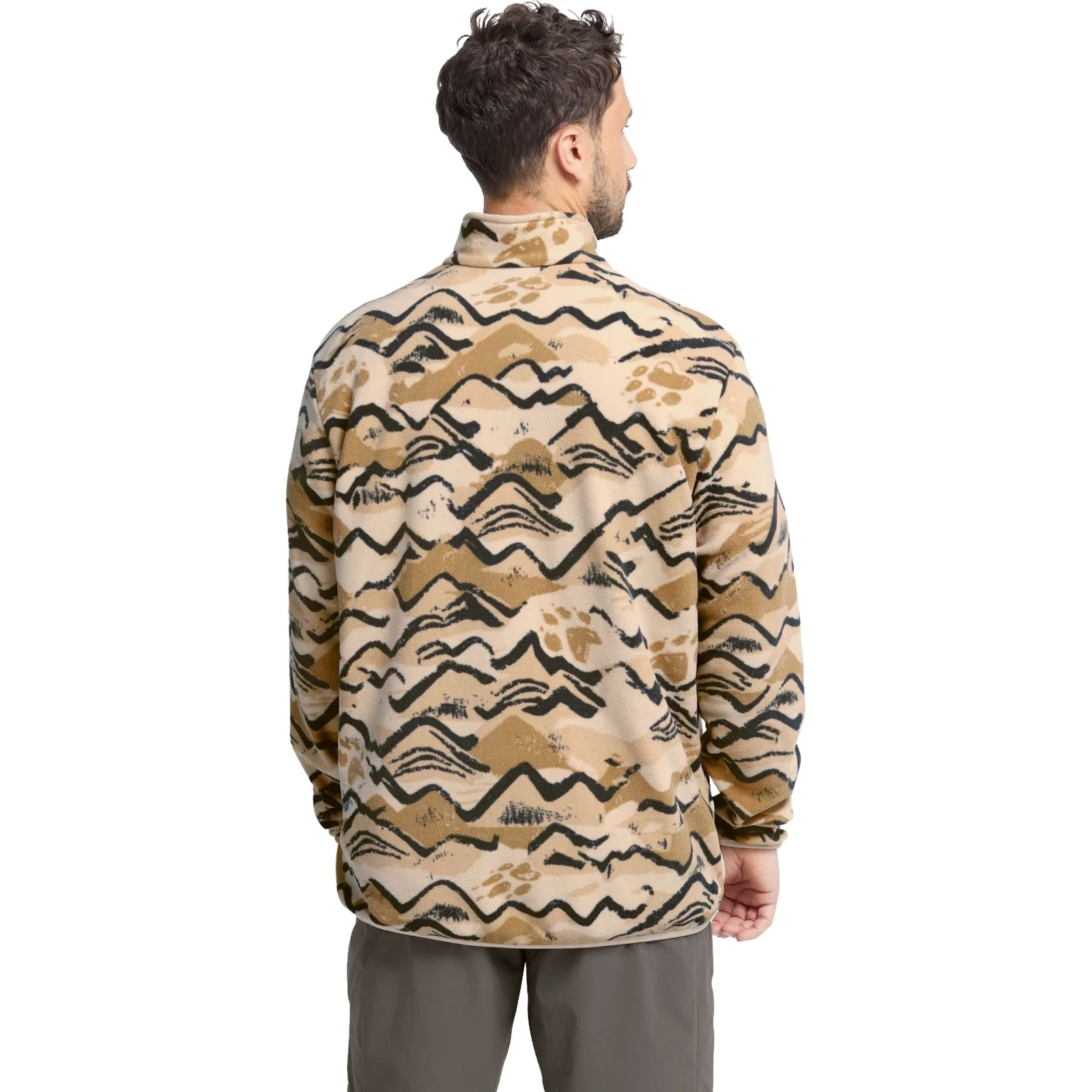 Jack Wolfskin Mens Paw Era 100 Print Half Zip Fleece - Image 4