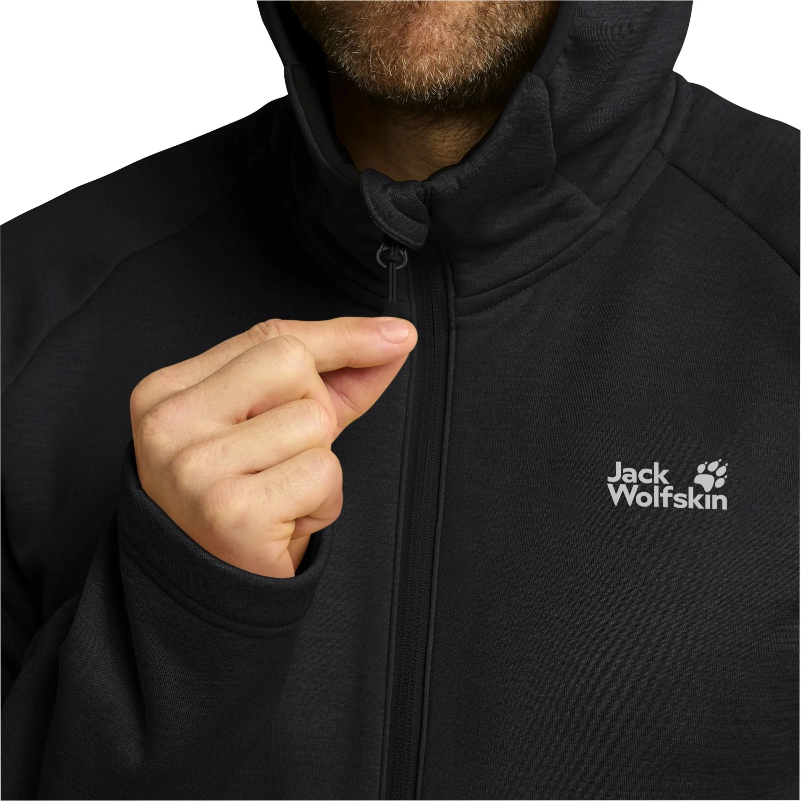 Jack Wolfskin Mens Peak District Hooded Full Zip Fleece - Image 14