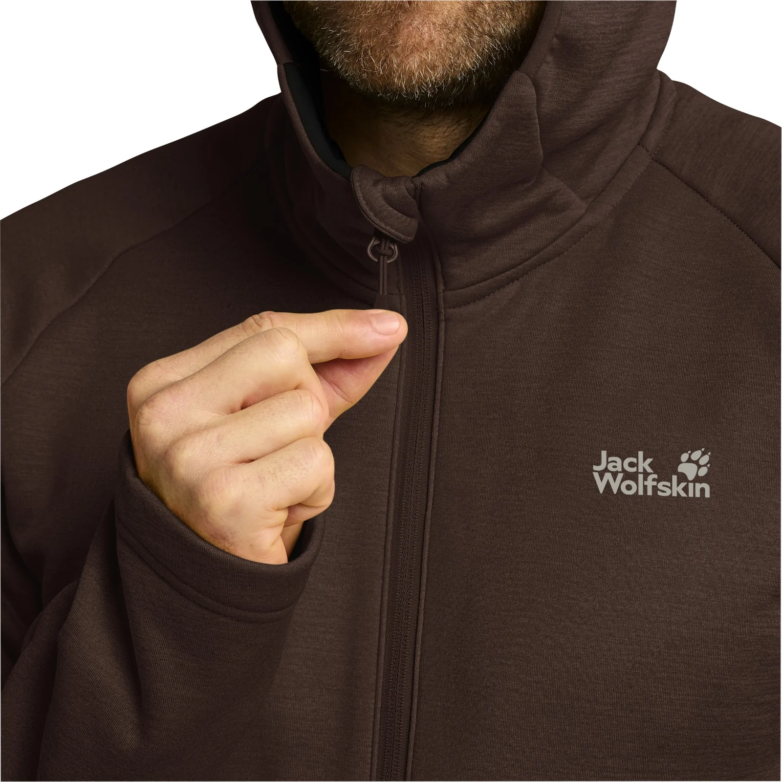 Jack Wolfskin Mens Peak District Hooded Full Zip Fleece - Image 16