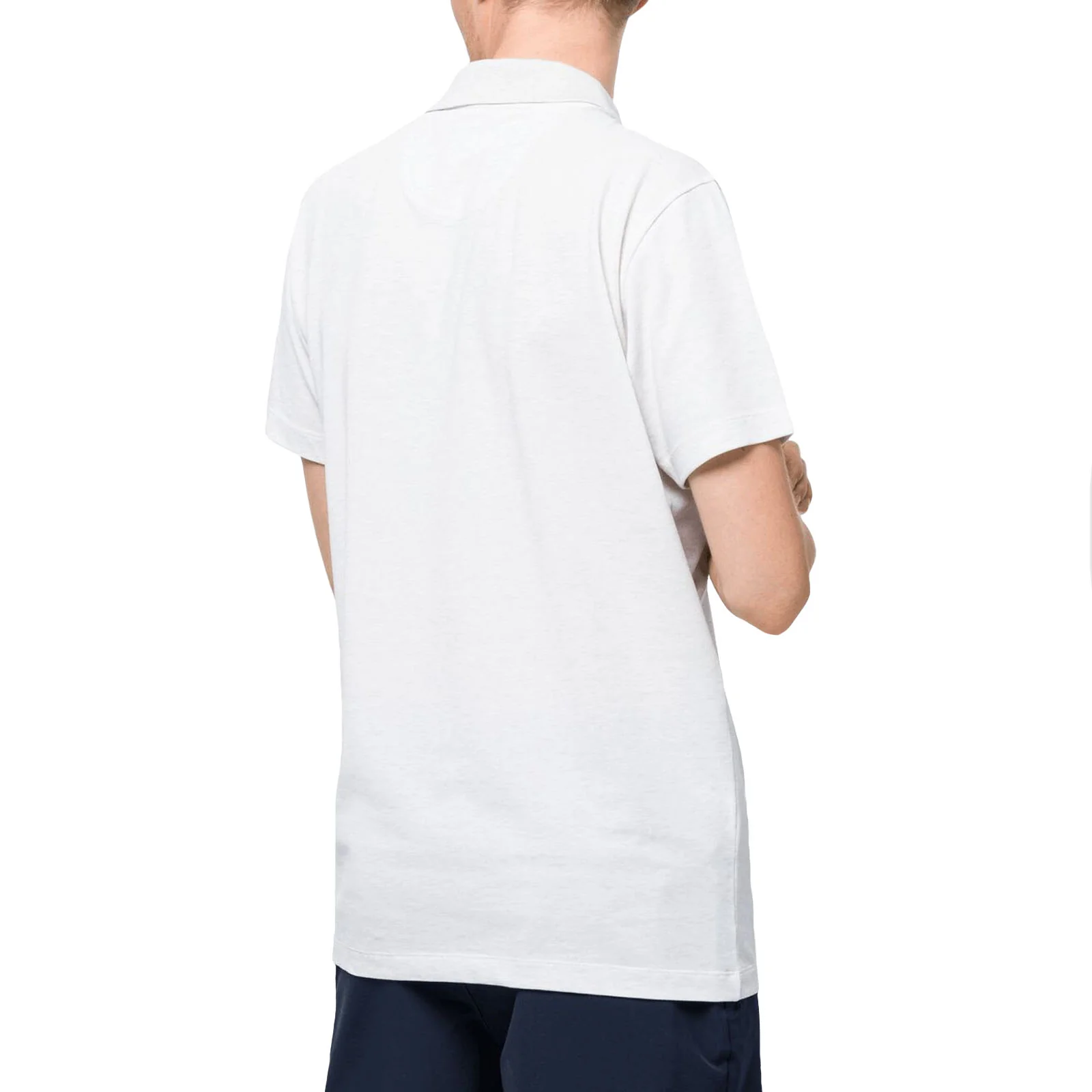 Jack Wolfskin Mens Pique Cotton Contrast Collar Polo Shirt - Image 6