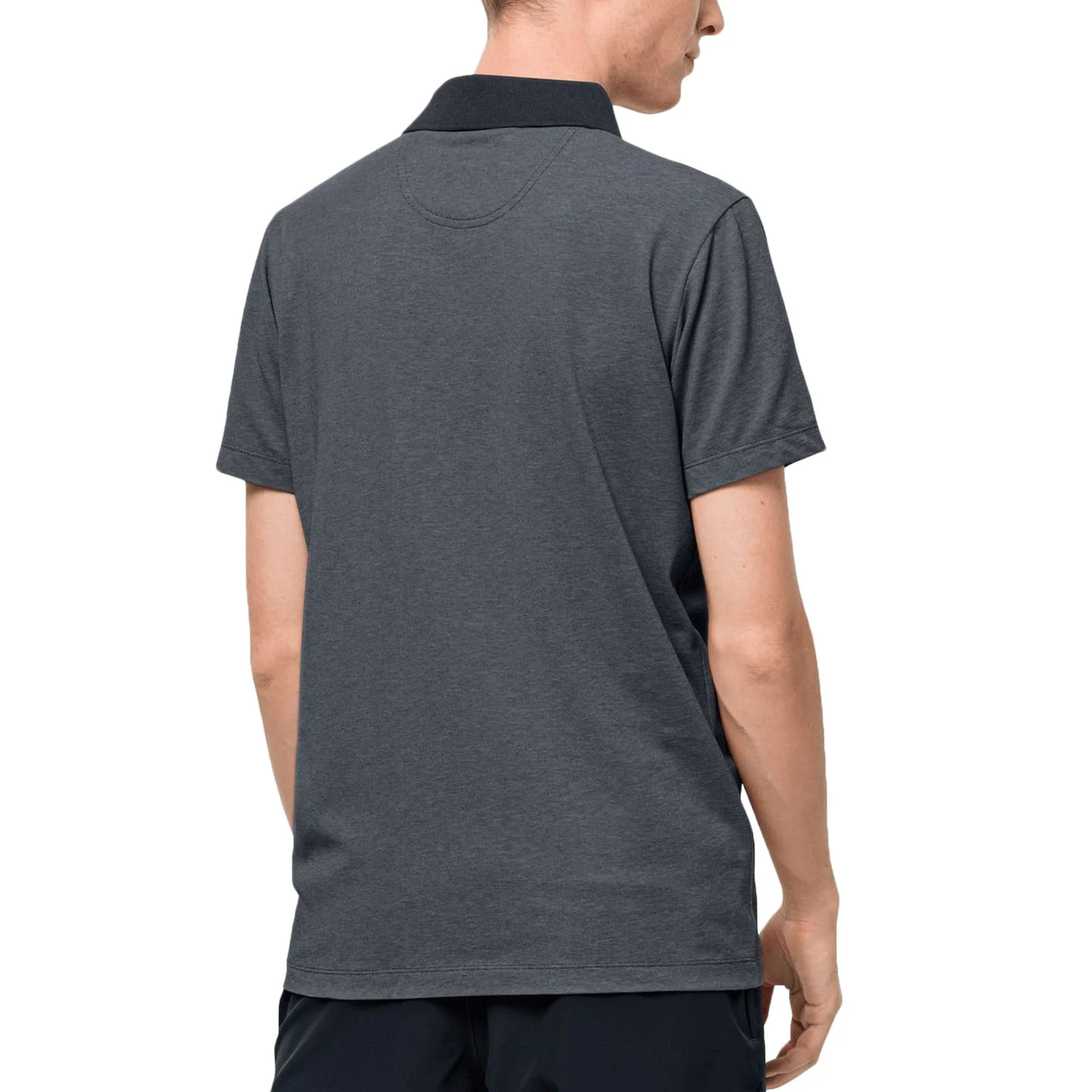 Jack Wolfskin Mens Pique Cotton Contrast Collar Polo Shirt - Image 7