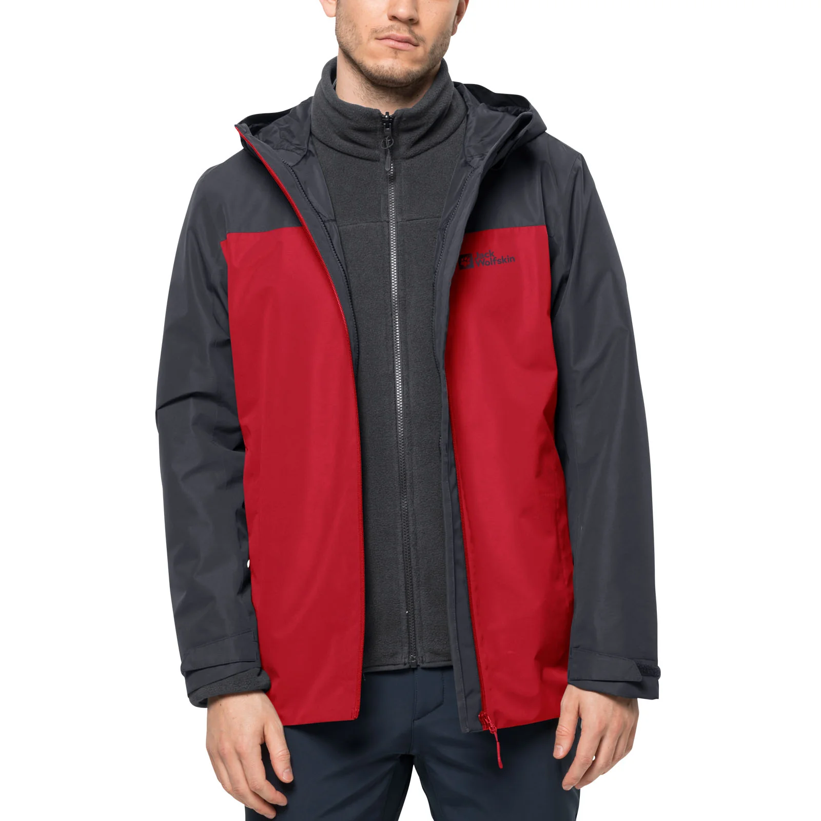Jack Wolfskin Mens Taubenburg 3in1 Waterproof Insulated Jacket - Image 3