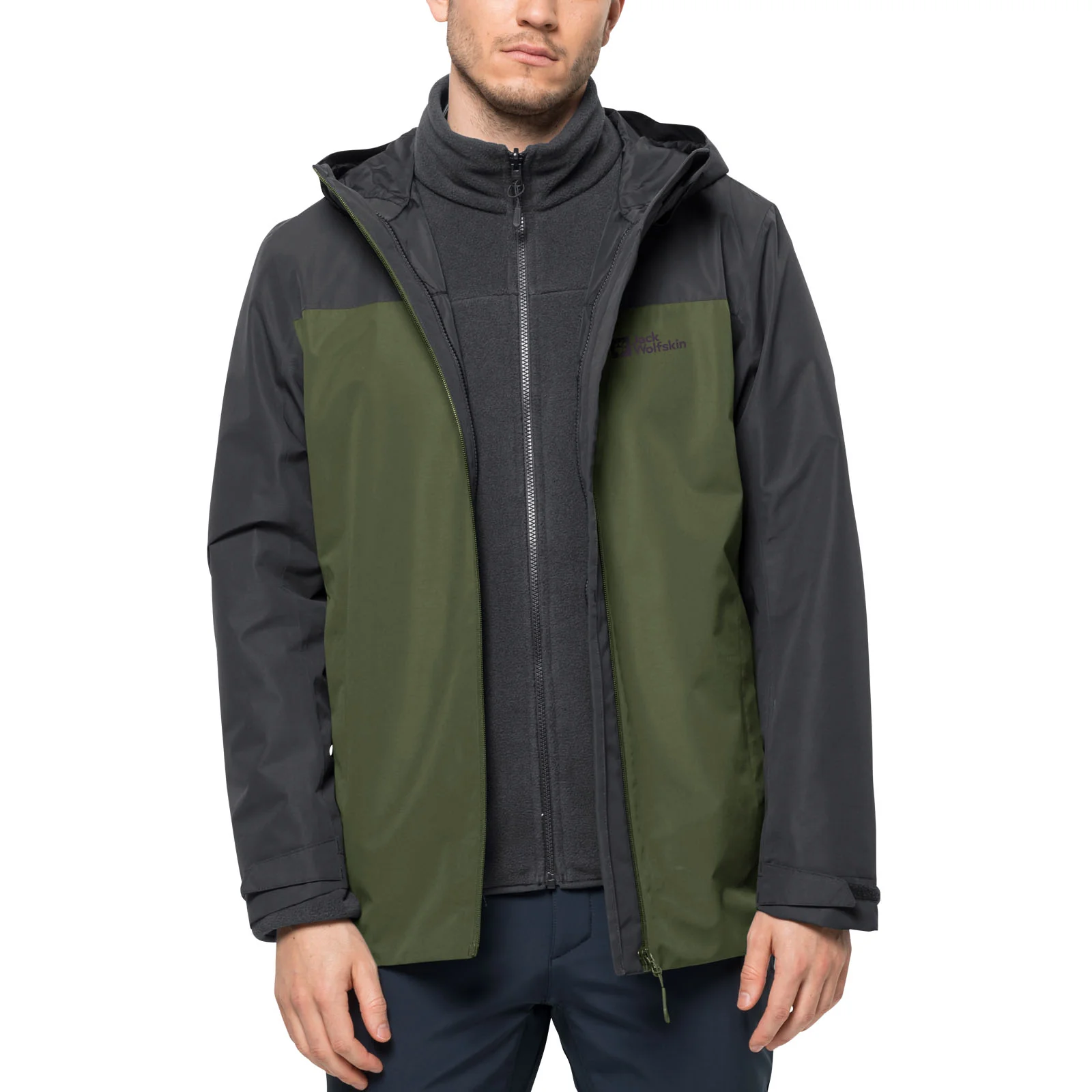 Jack Wolfskin Mens Taubenburg 3in1 Waterproof Insulated Jacket - Image 4