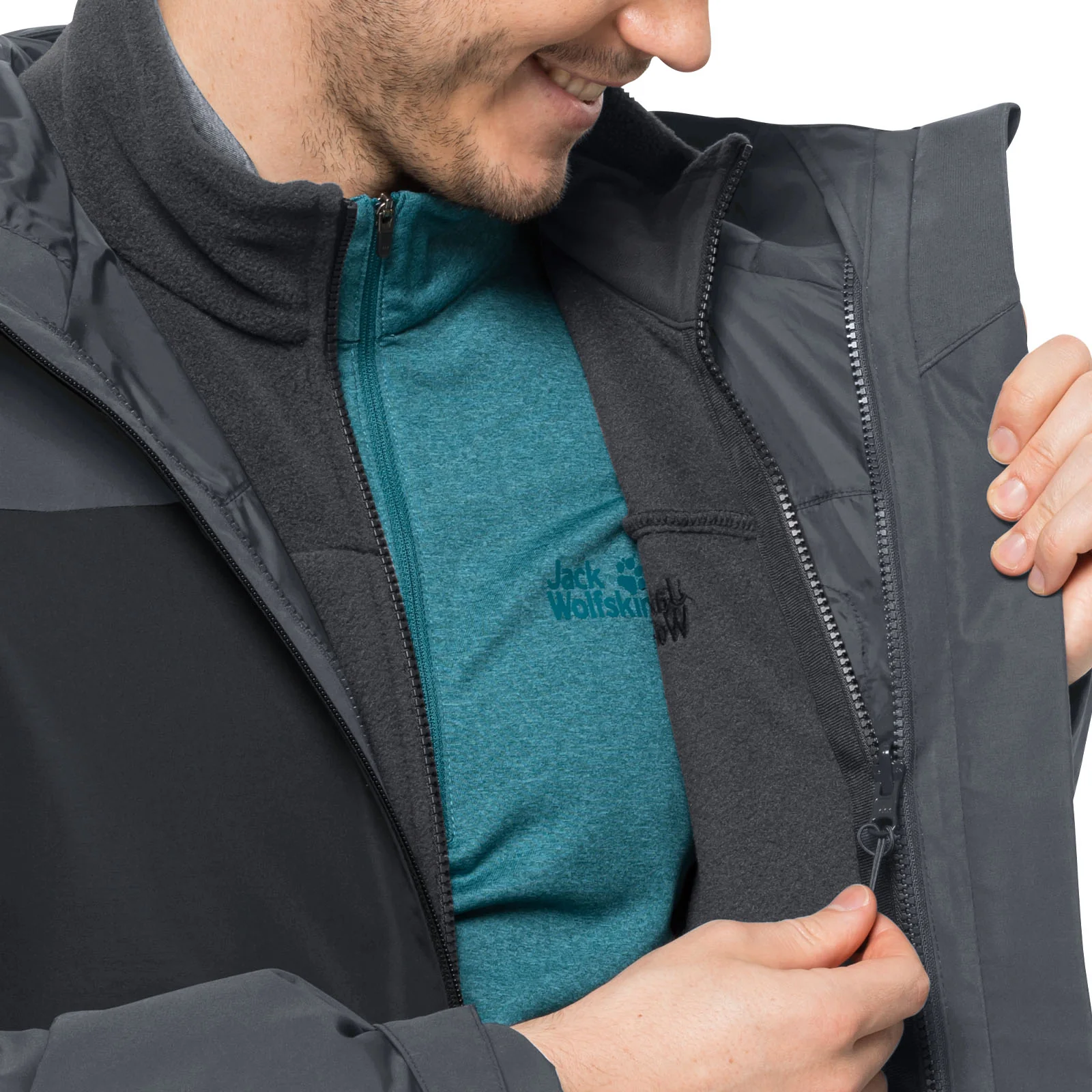Jack Wolfskin Mens Taubenburg 3in1 Waterproof Insulated Jacket - Image 70