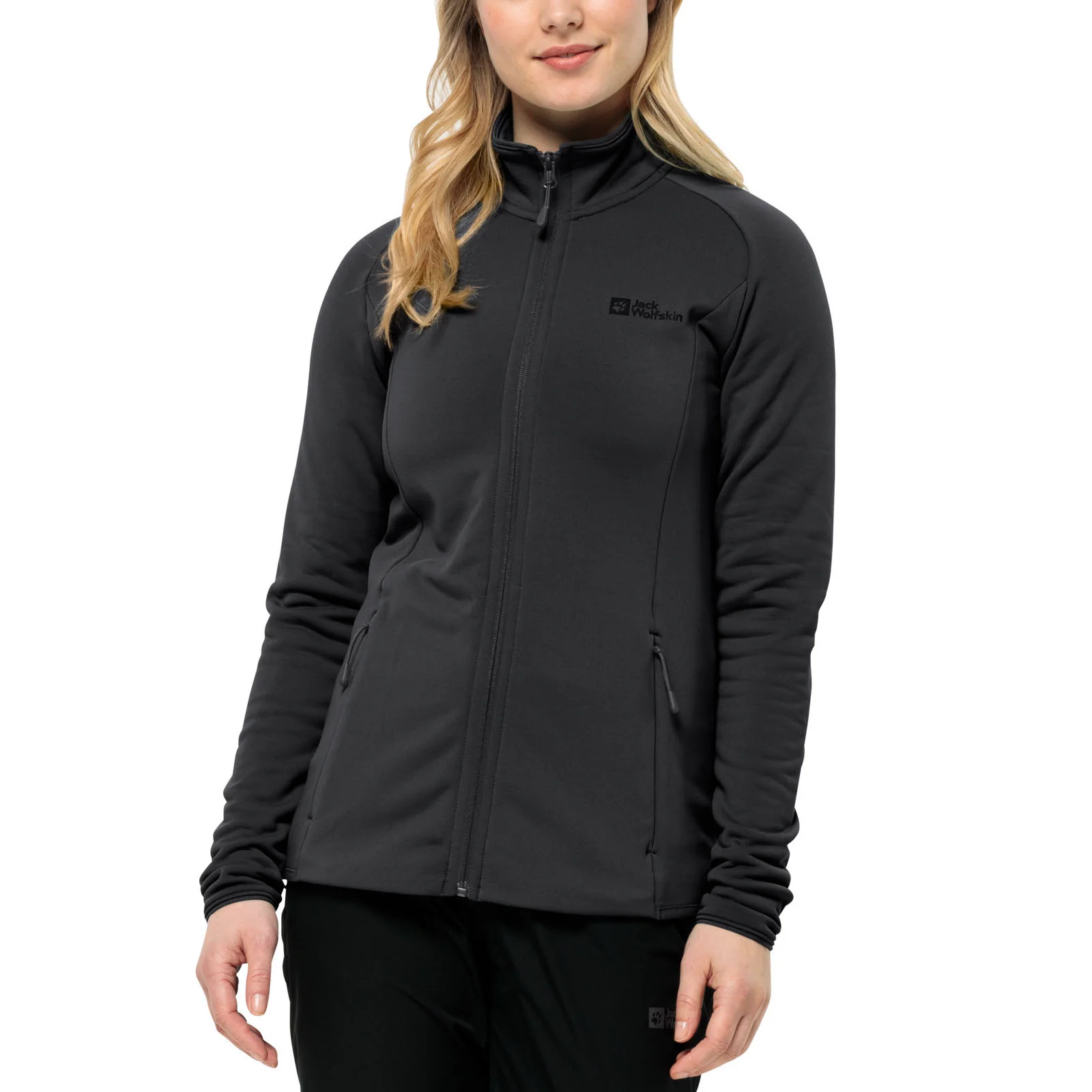 Jack Wolfskin Womens Baisleberg Full Zip Stretch Fleece Jacket - Image 2