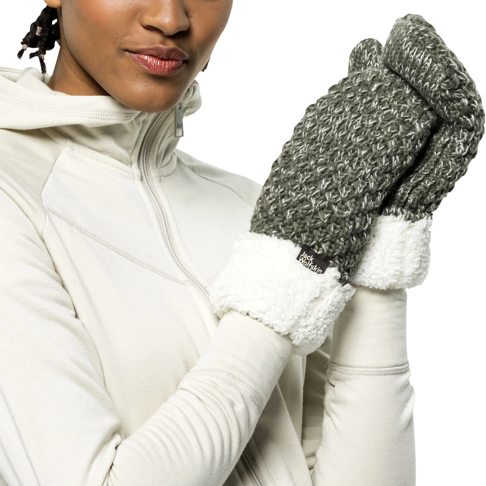 Jack Wolfskin Womens Highloft Sherpa Lined Mittens - Image 10