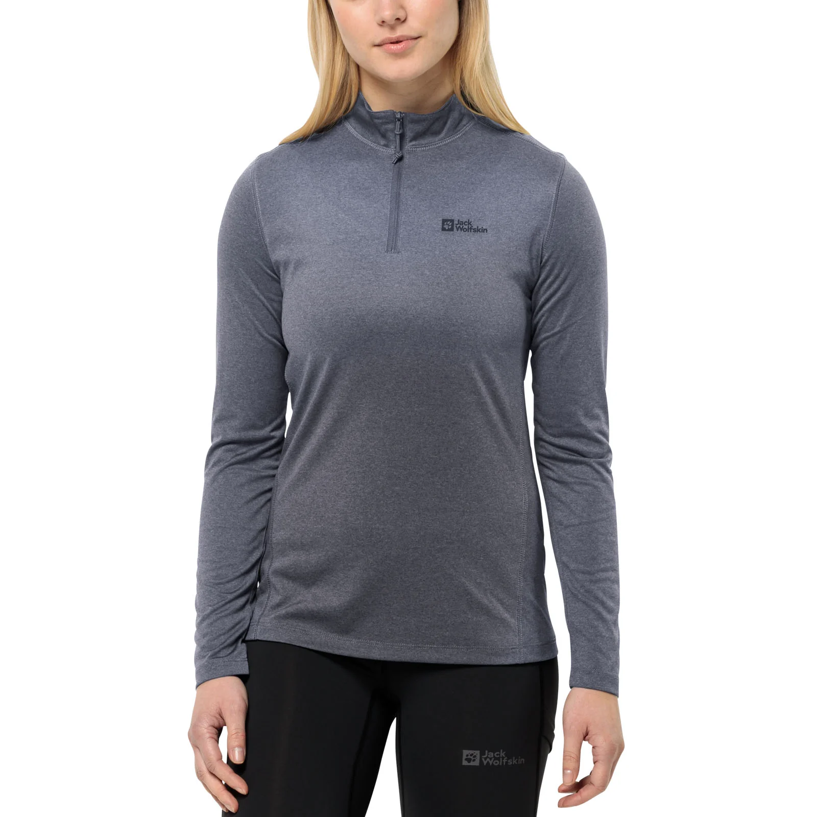 Jack Wolfskin Womens Sky Thermal Half Zip Baselayer Fleece - Image 4