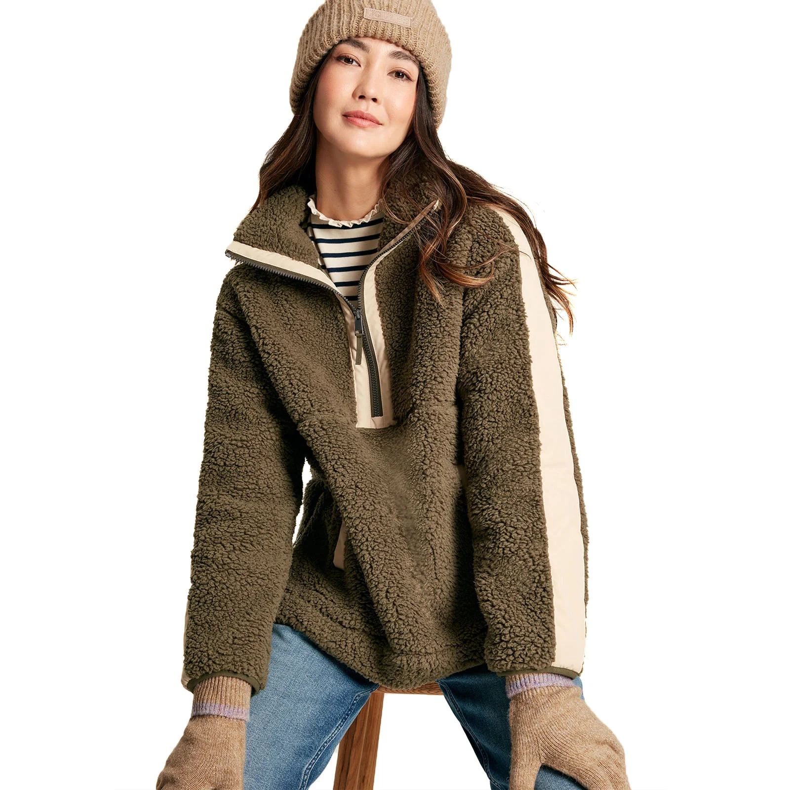 Joules Womens Eloise Knitted Cuffed Gloves - Image 7