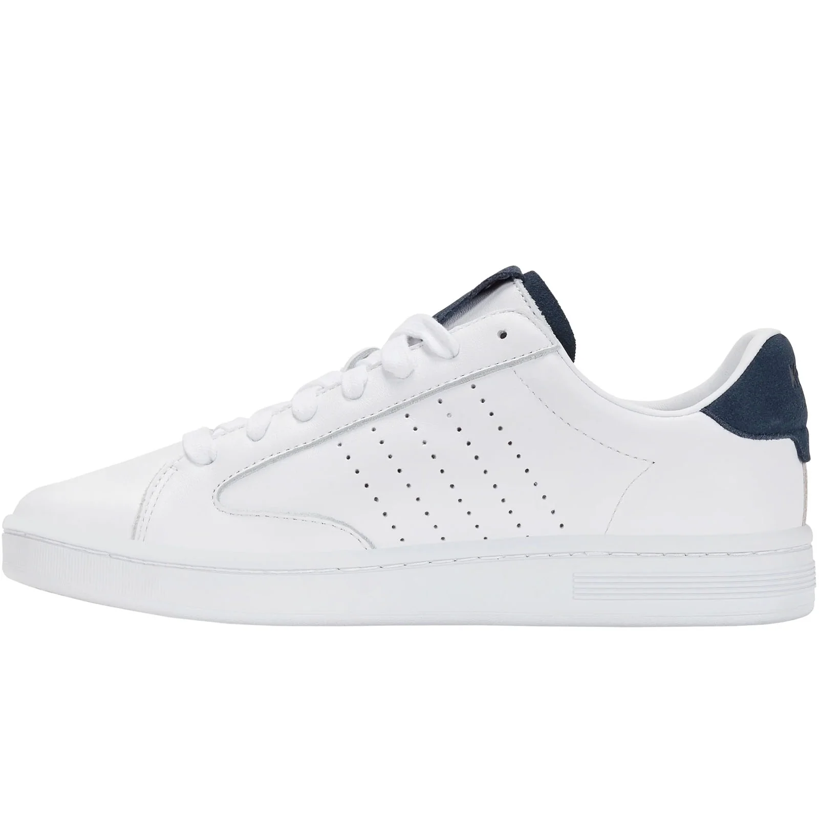 K-Swiss Mens Lozan Klub Leather Low Rise Trainers - White - Image 2