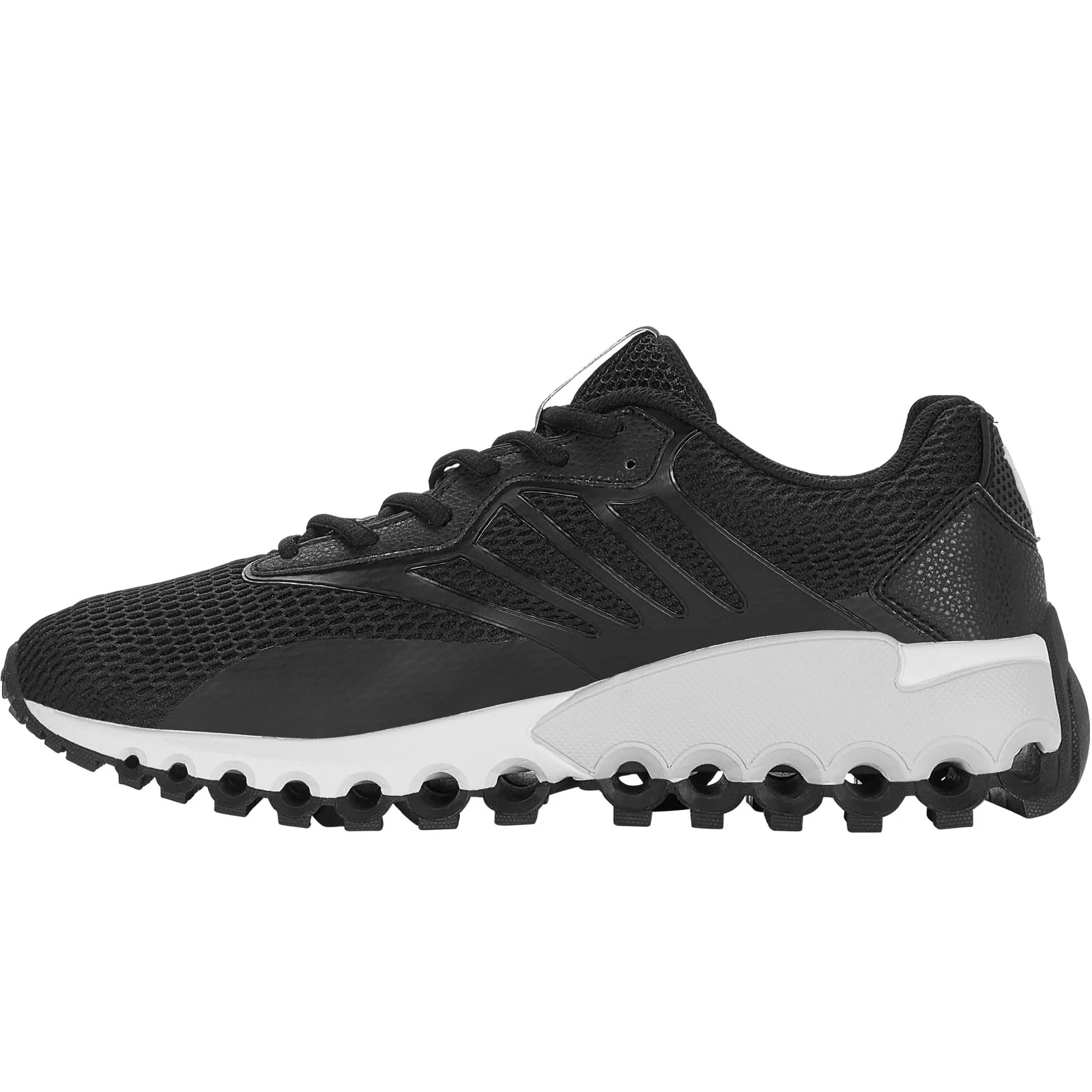 K-Swiss Mens Tubes Sport Textile Retro Trainers - Black/White - Image 2