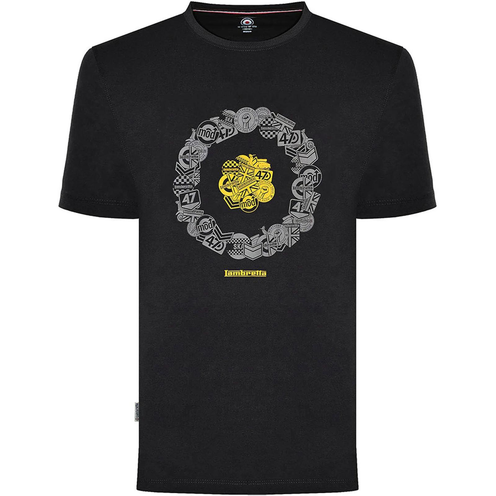 Lambretta Mens Badges Target T-Shirt - Image 2
