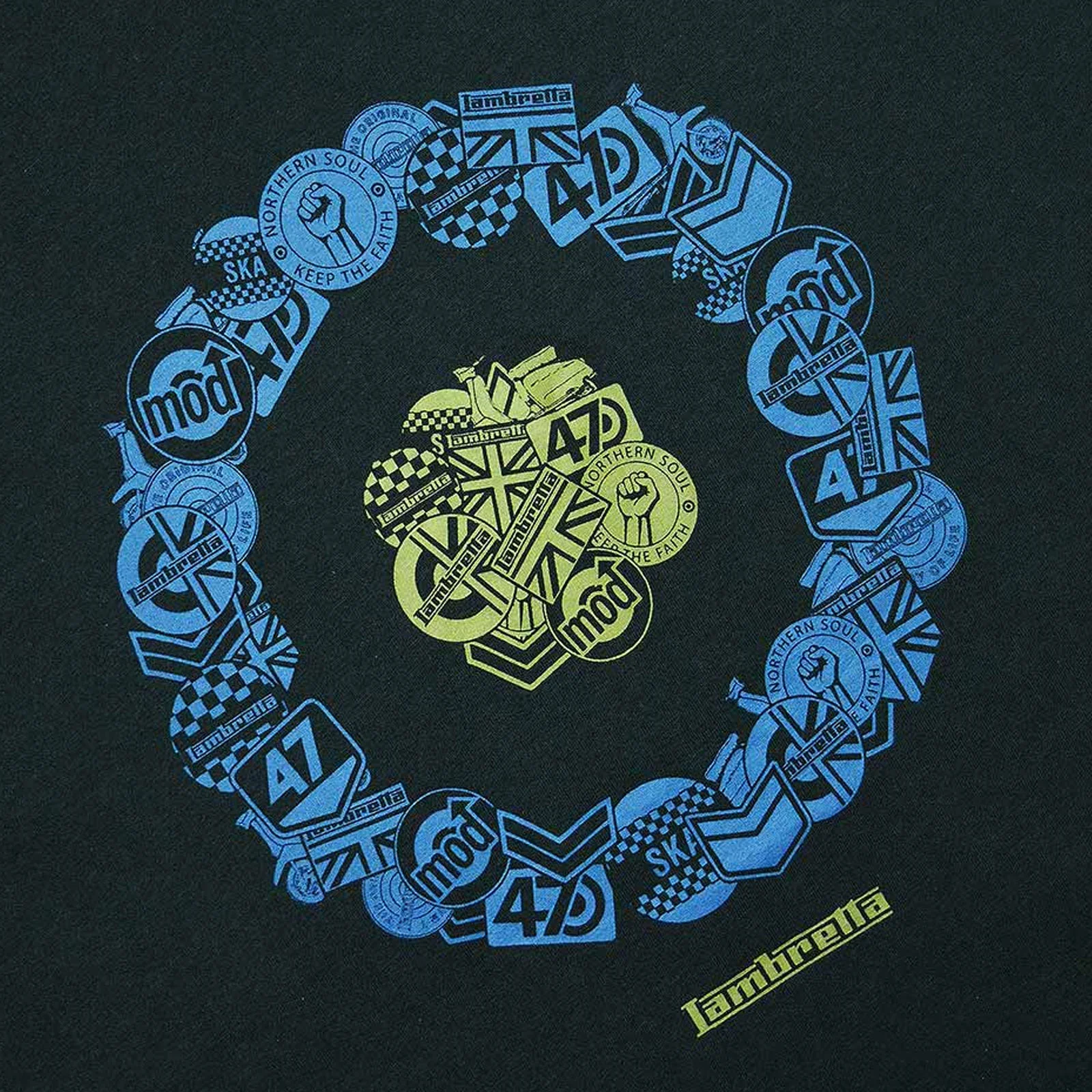 Lambretta Mens Badges Target T-Shirt - Image 7