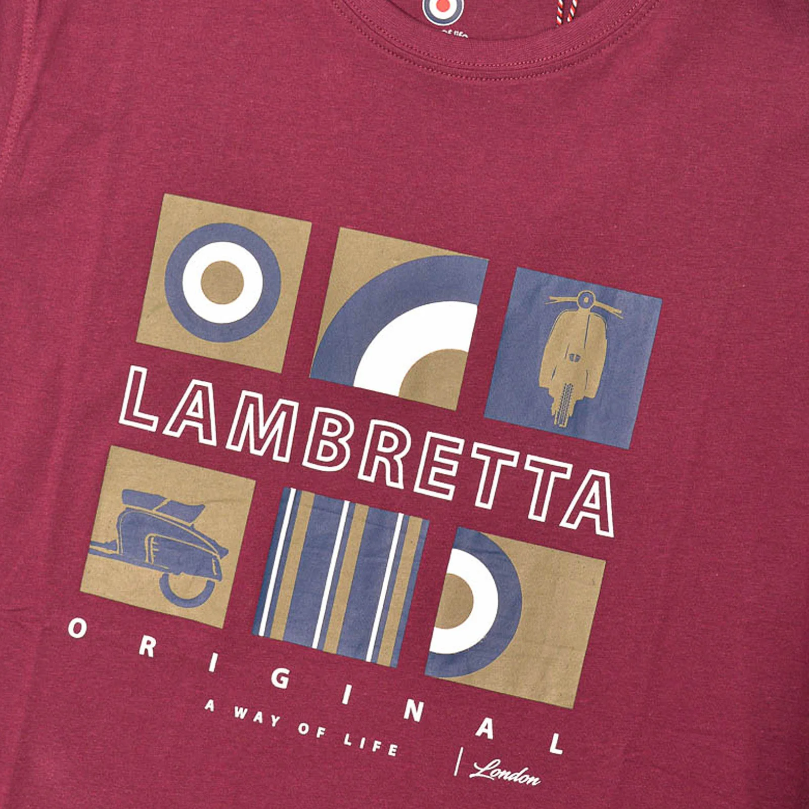 Lambretta Mens Box Icon Cotton T-Shirt - Image 4