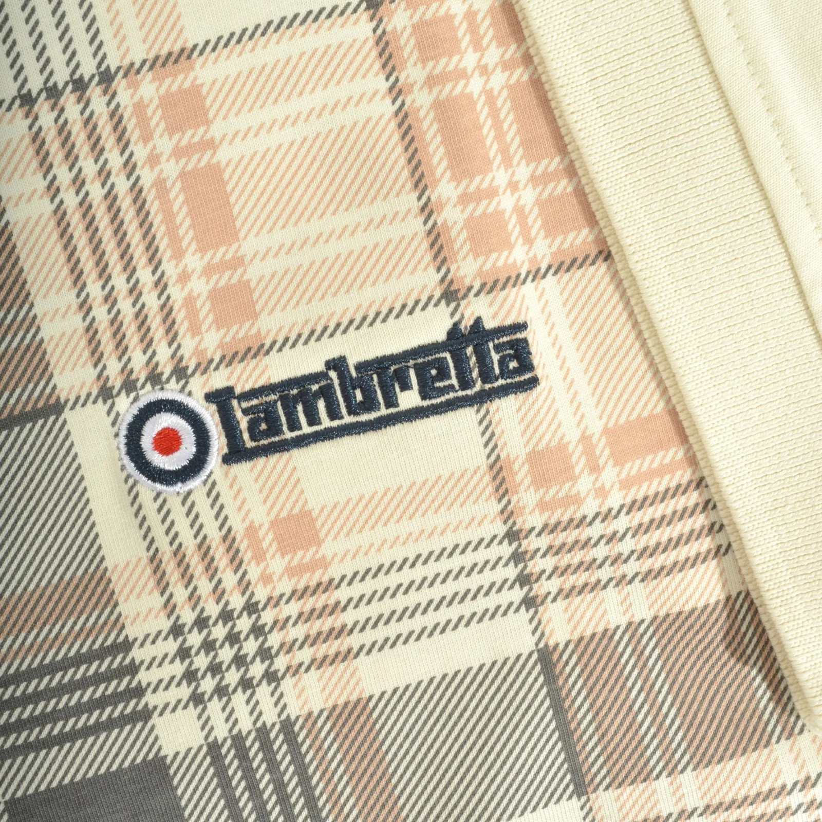 Lambretta Mens Check Print Short Sleeve Polo Shirt - Image 9