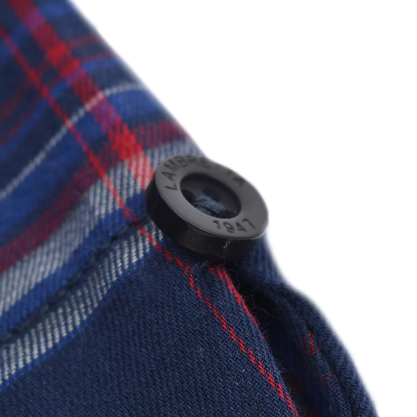 Lambretta Mens Check Shirt Short Sleeve Shirt - Image 6