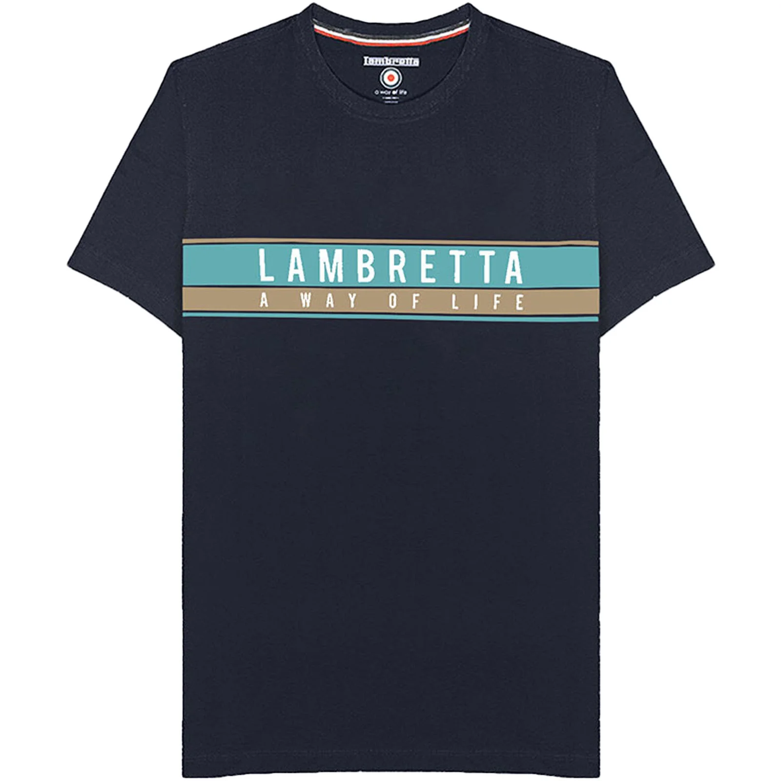 Lambretta Mens Chest Stripe T-Shirt - Image 3