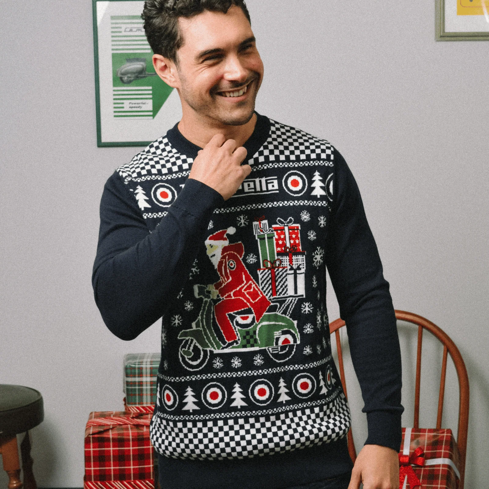 Lambretta Mens Christmas Jumper - Image 5