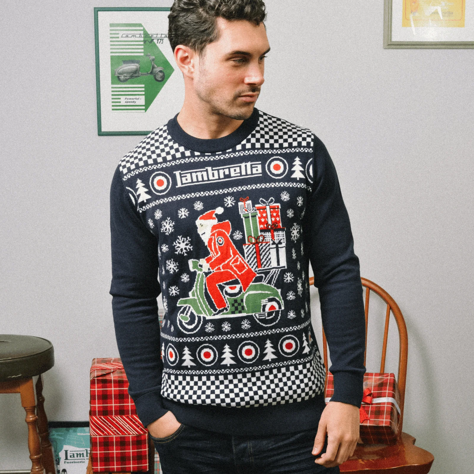 Lambretta Mens Christmas Jumper - Image 8