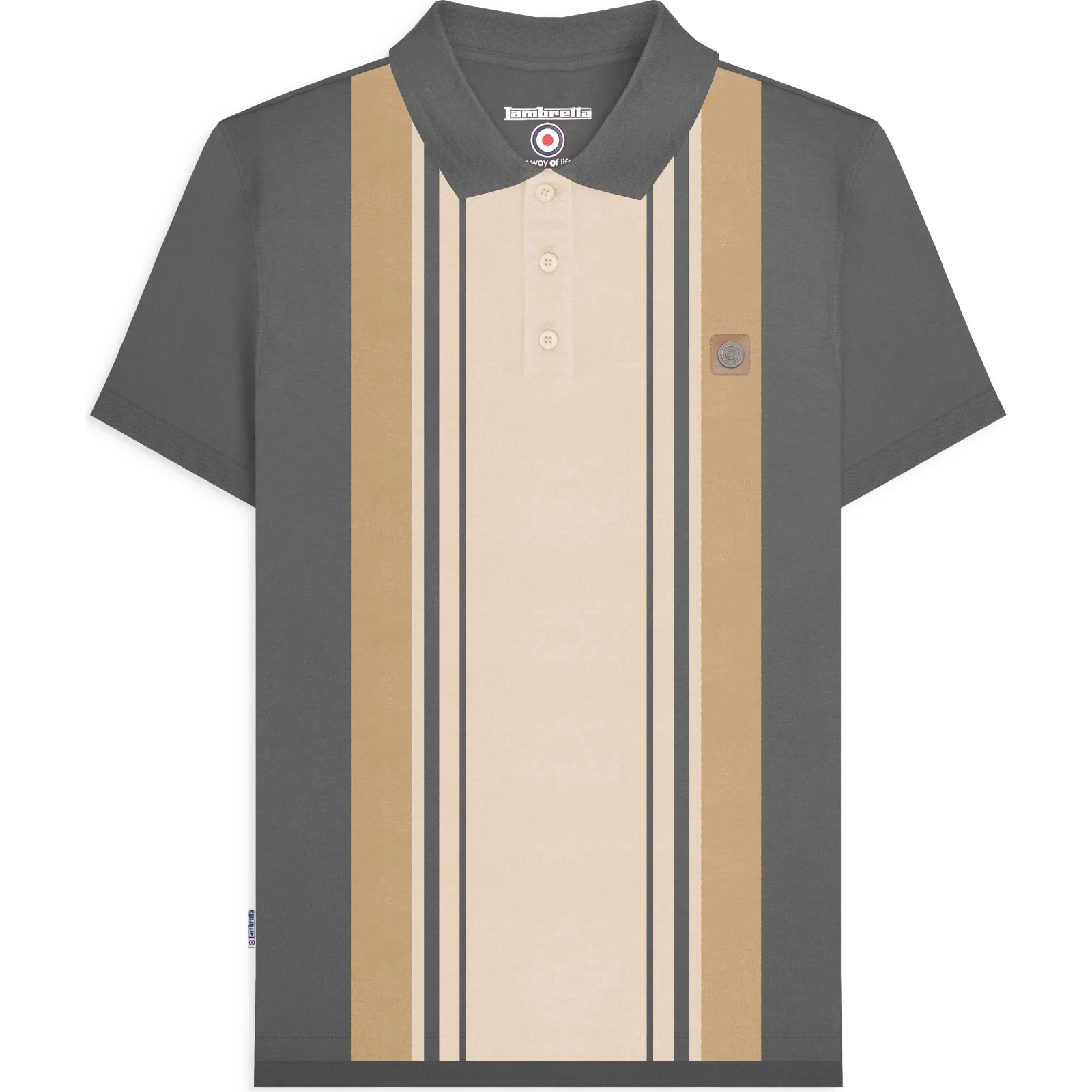 Lambretta Mens Classic Polo Short Sleeve Polo Shirt - Image 9