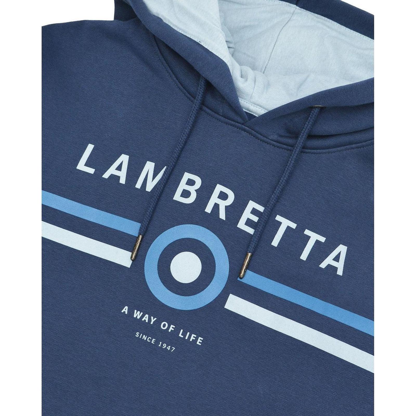 Lambretta Mens Contrast Target Hoodie - Image 9