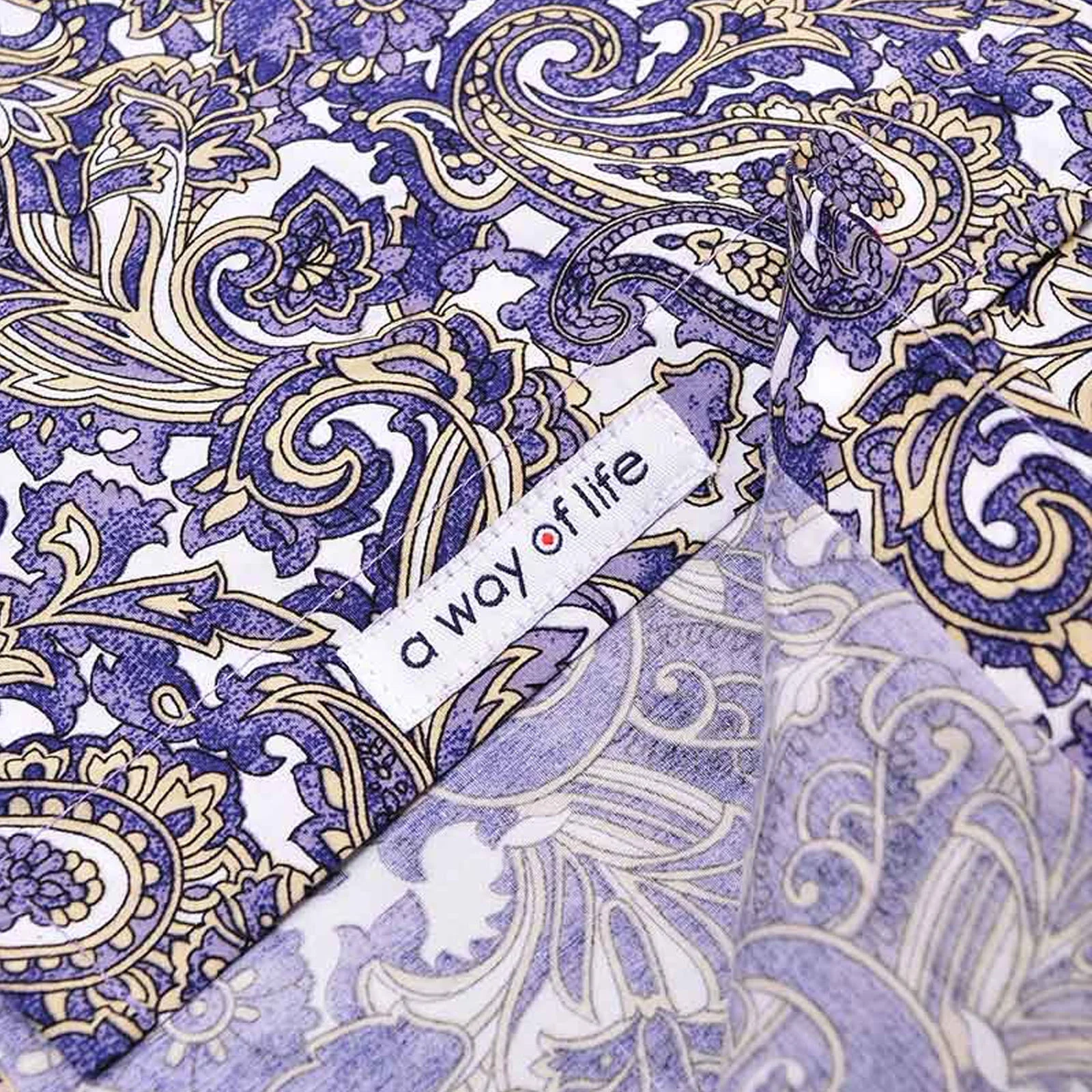 Lambretta Mens Cotton Paisley Shirt - Multi - Image 5
