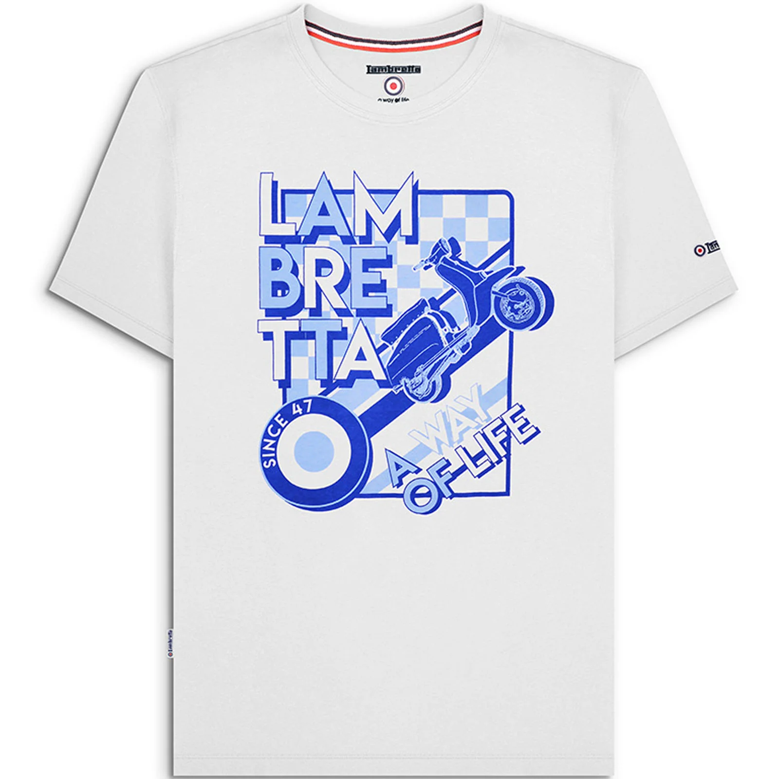 Lambretta Mens Cover Short Sleeve Crew Neck T-Shirt - Image 3