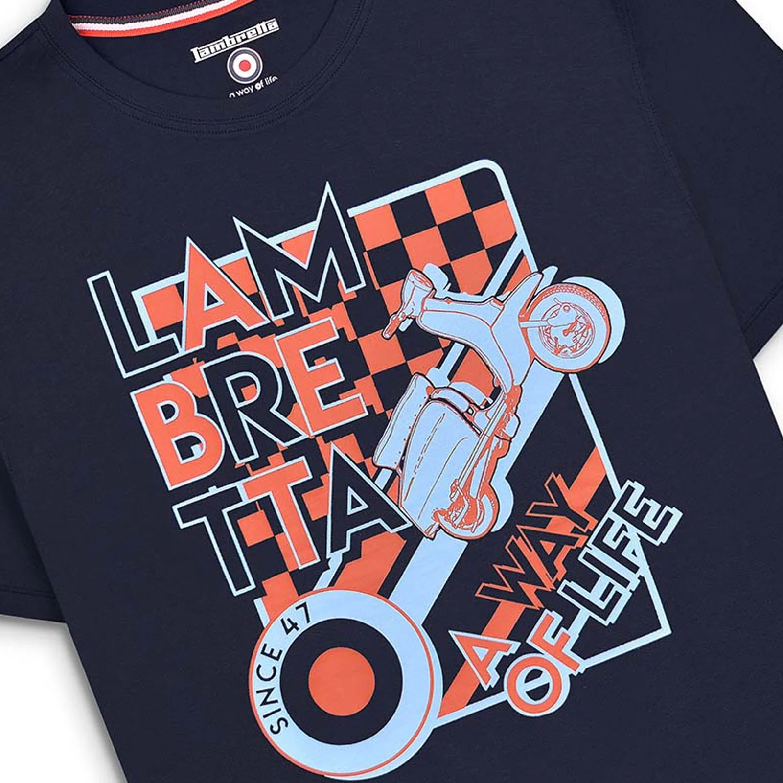 Lambretta Mens Cover Short Sleeve Crew Neck T-Shirt - Image 4