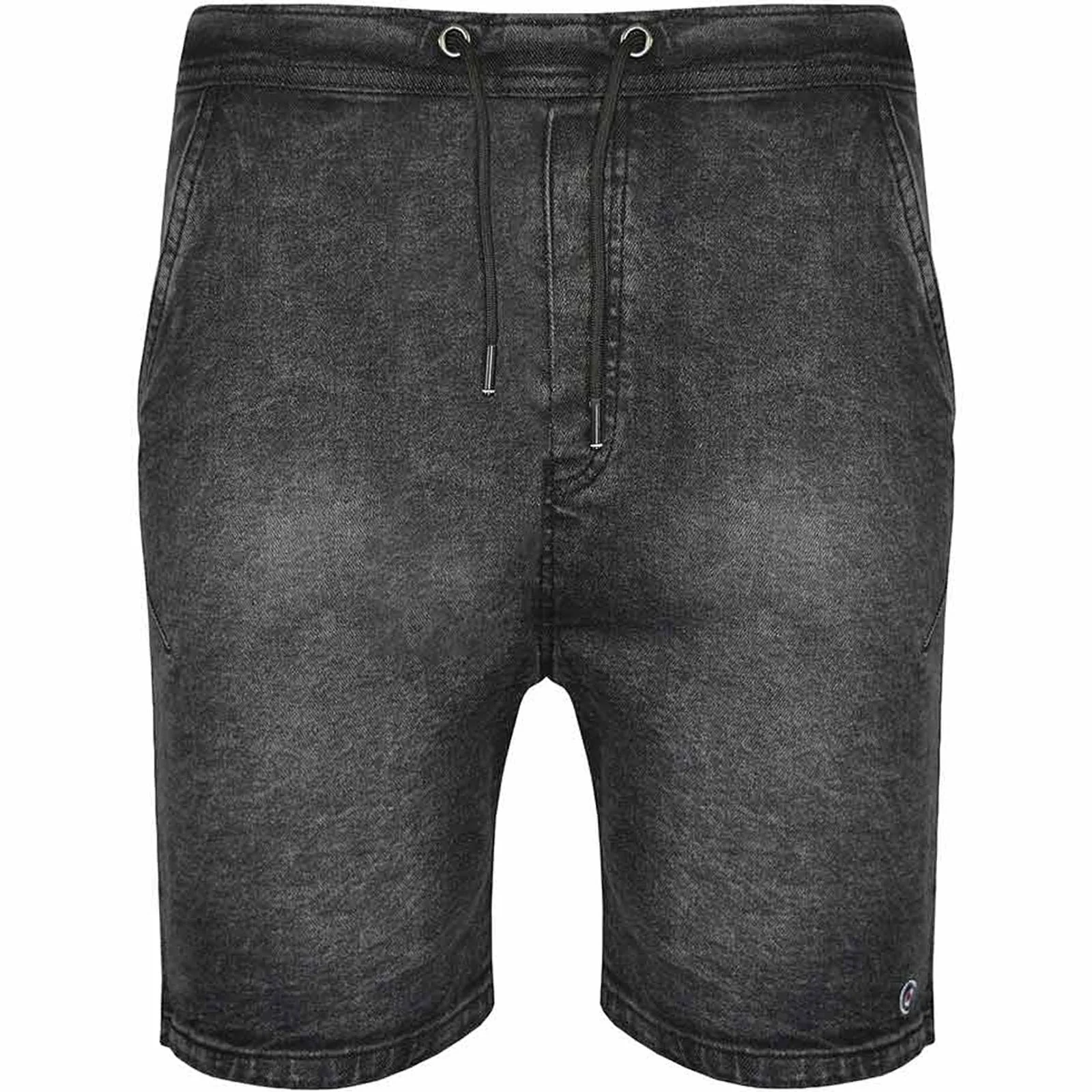 Lambretta Mens Denim Drawcord Waist Jeans Shorts - Image 2