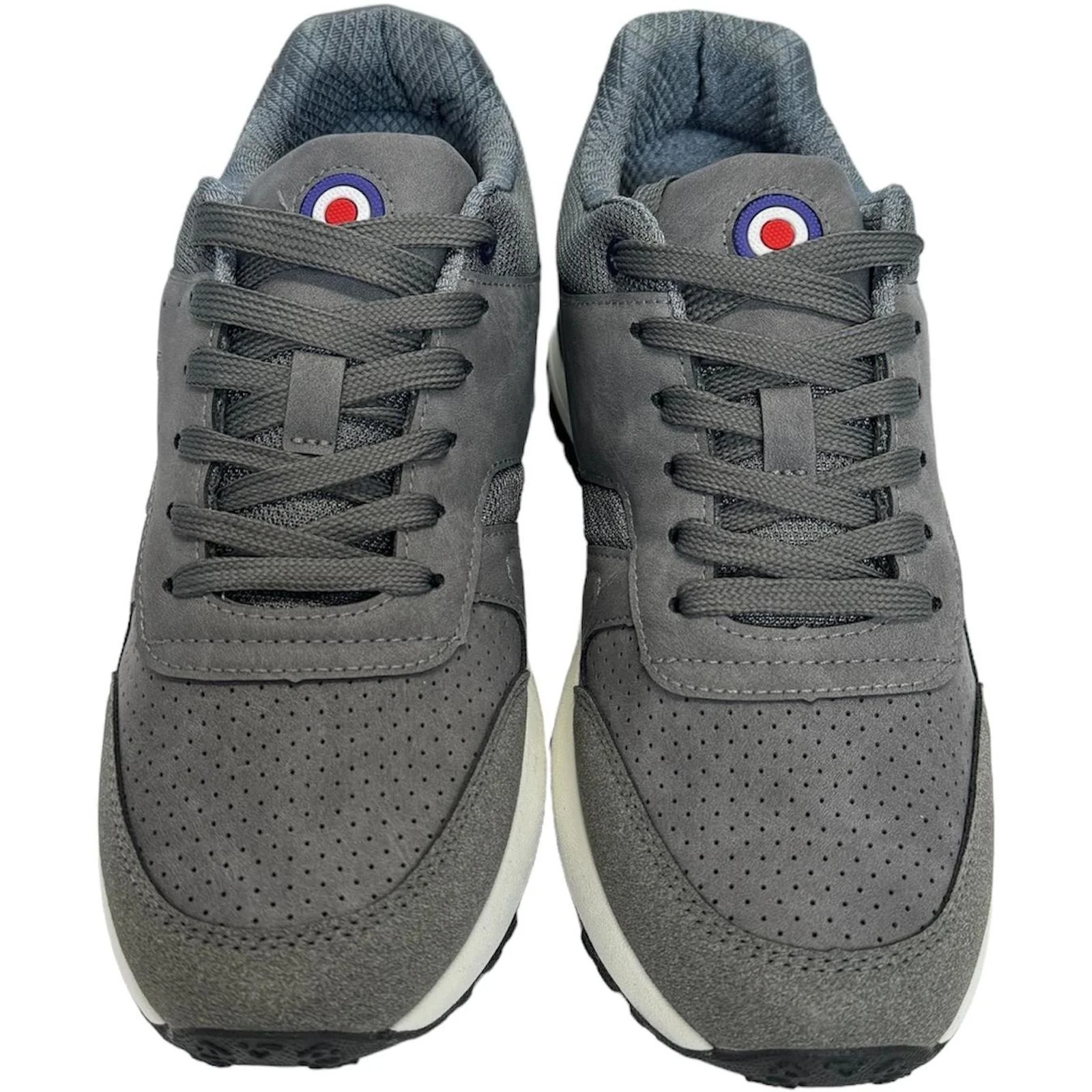 Lambretta Mens Echo 2 Lace Up Sporty Retro Trainers - Image 16