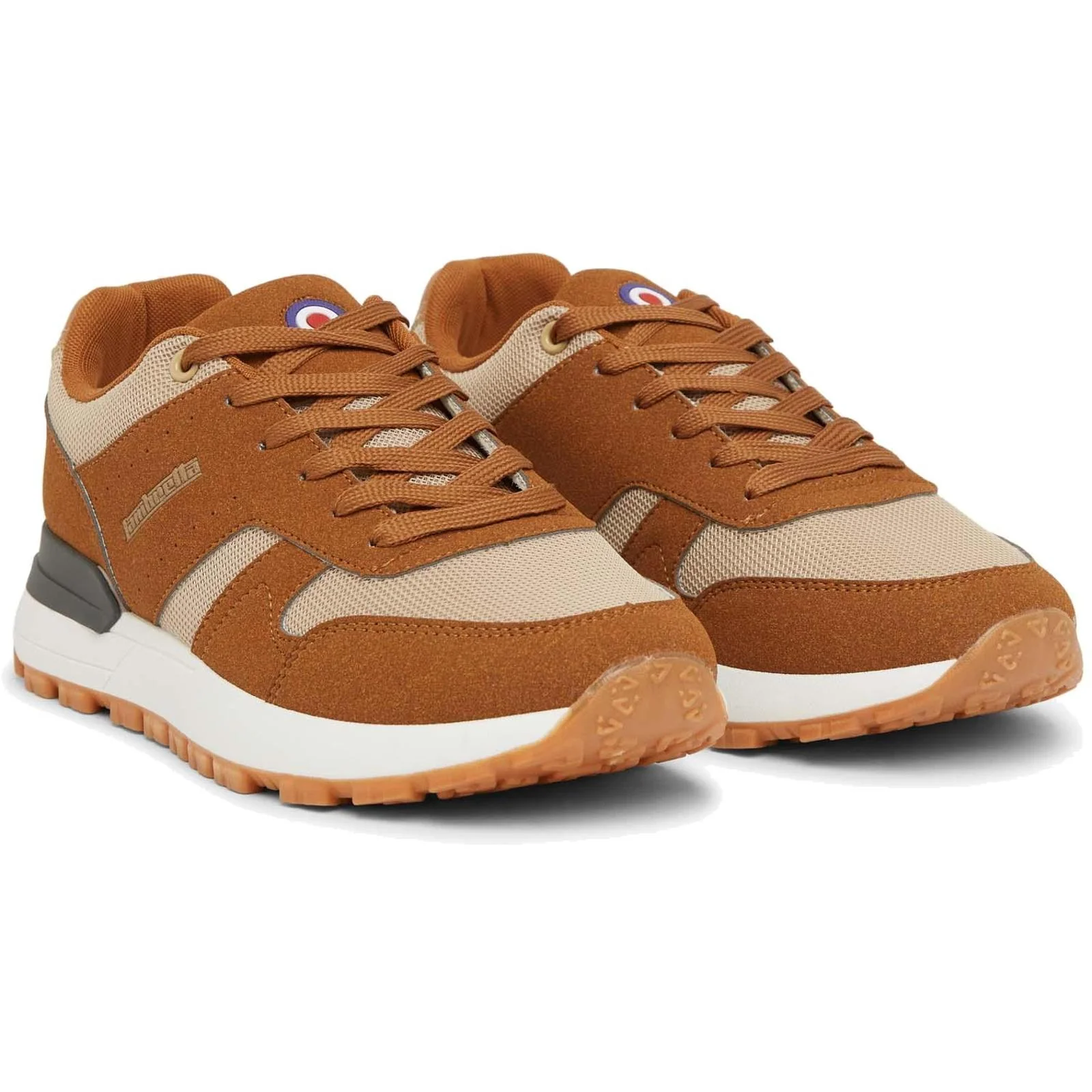 Lambretta Mens Echo 2 Lace Up Sporty Retro Trainers - Image 8