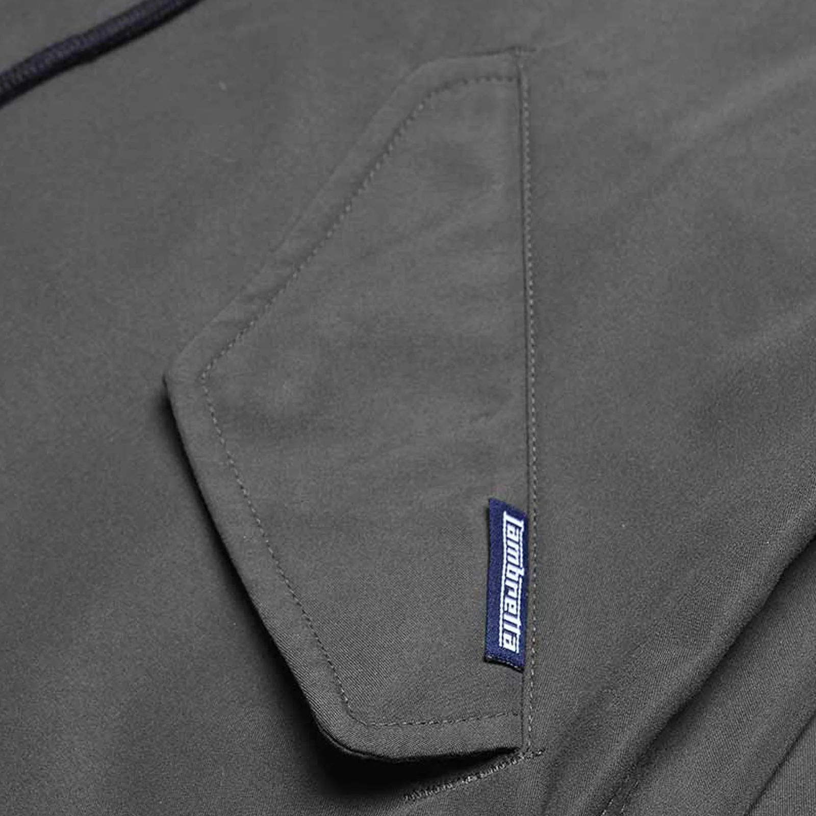 Lambretta Mens Fishtail Hooded Parka Jacket - Khaki - Image 6