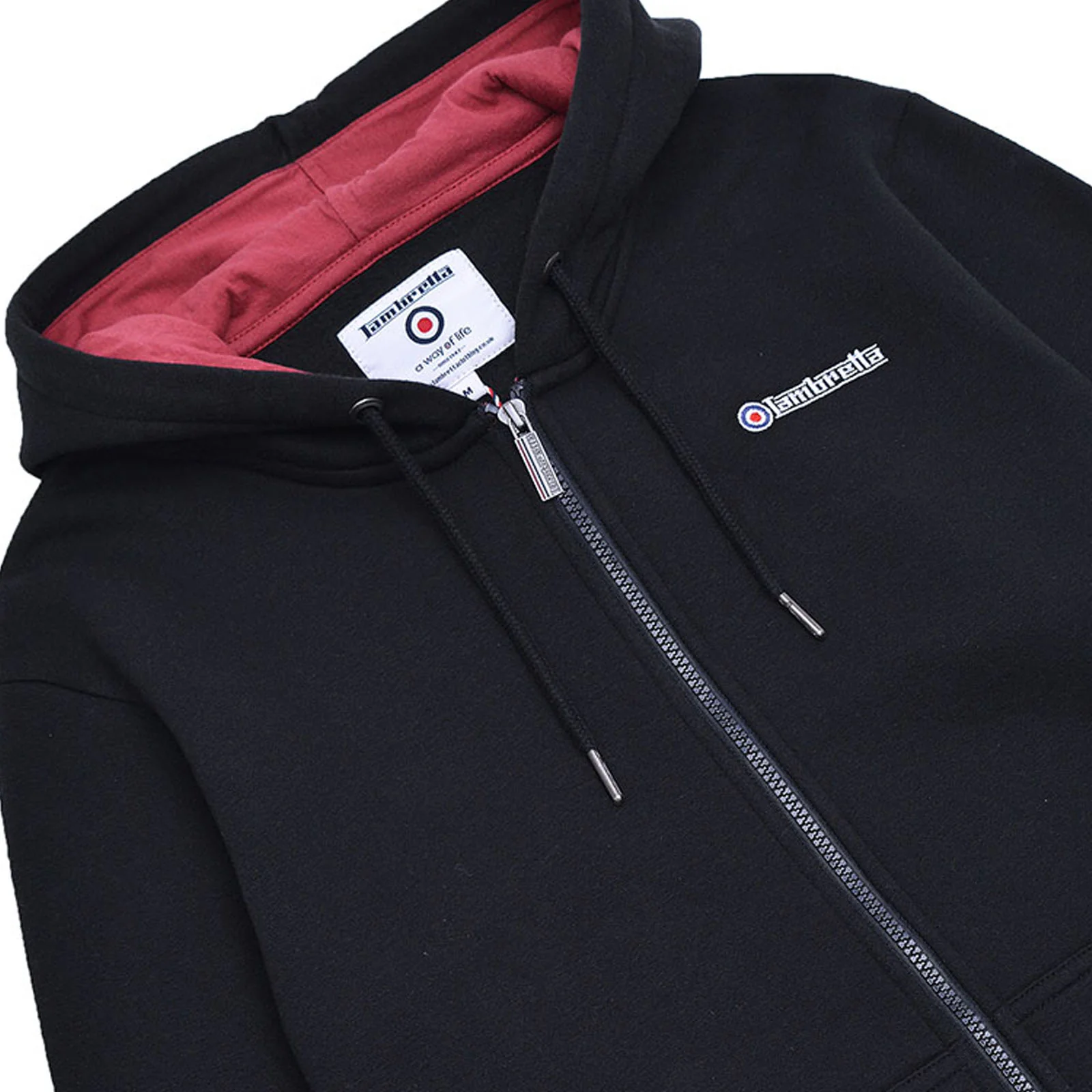 Lambretta Mens Full Zip Twin Tipped Hoodie - Image 10