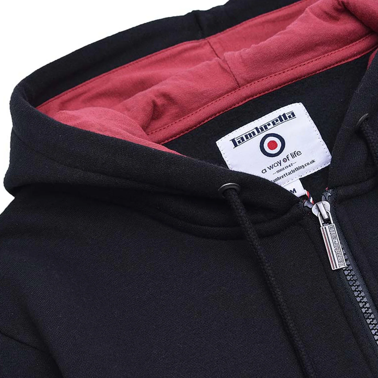 Lambretta Mens Full Zip Twin Tipped Hoodie - Image 34